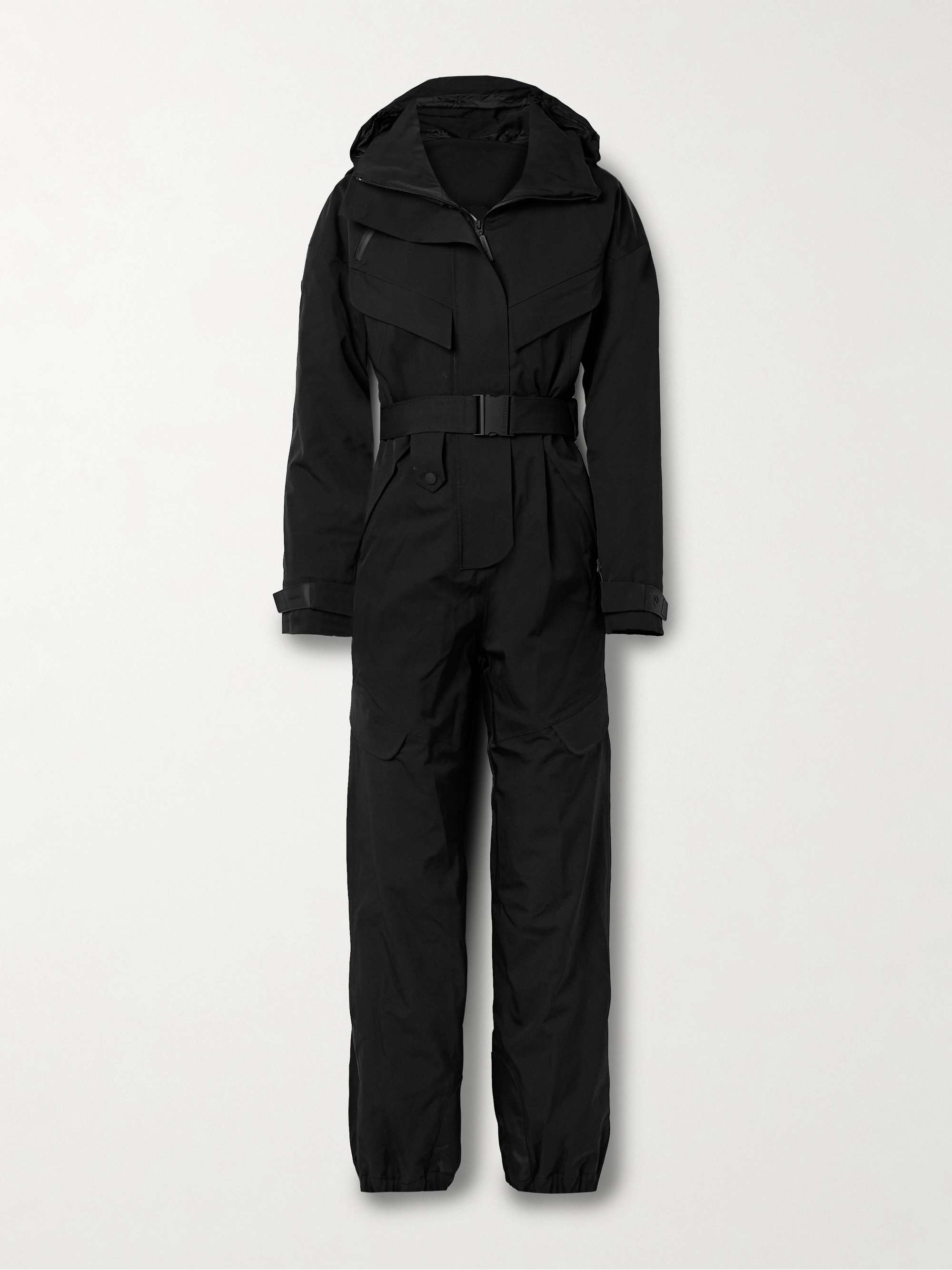 Apex hooded belted ski suit view