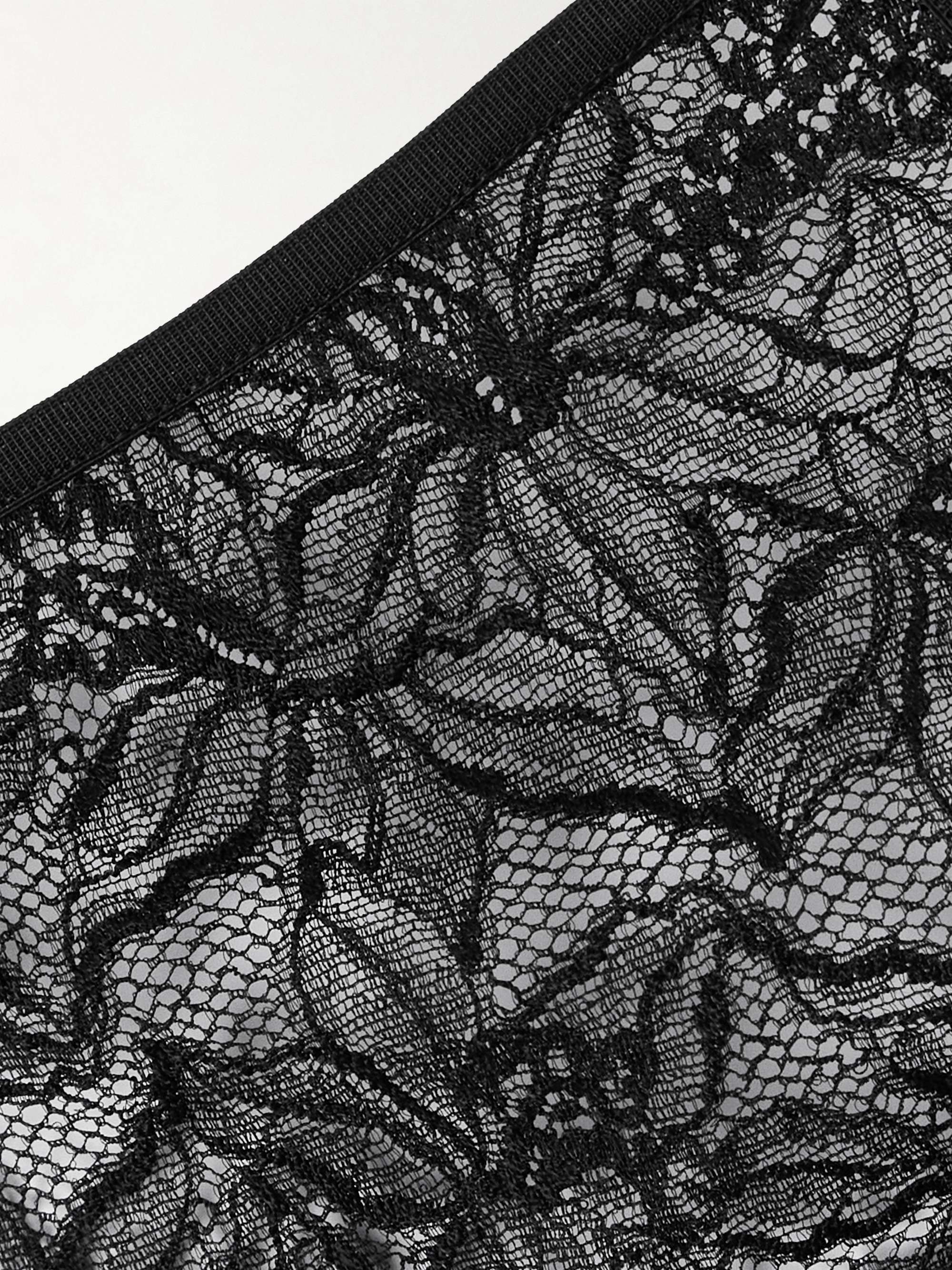 Floral stretch-lace bralette view