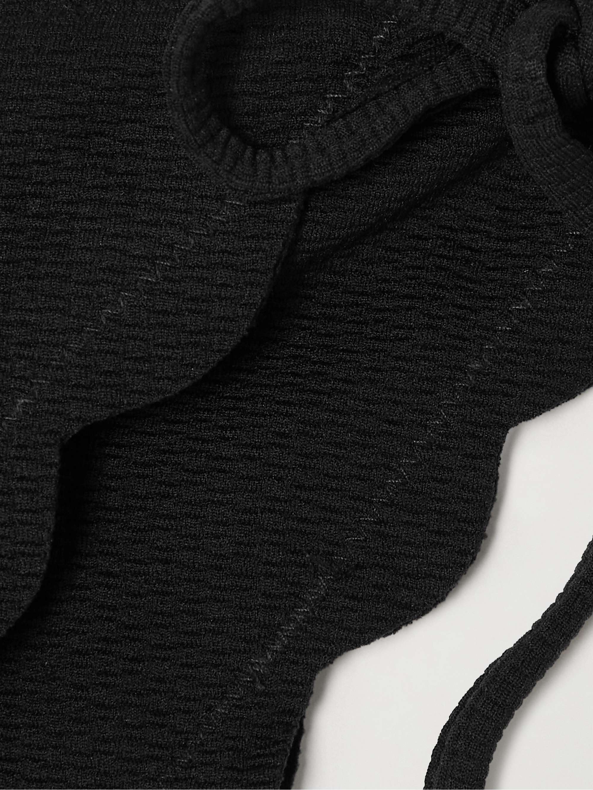 Mott scalloped recycled-seersucker bikini briefs view
