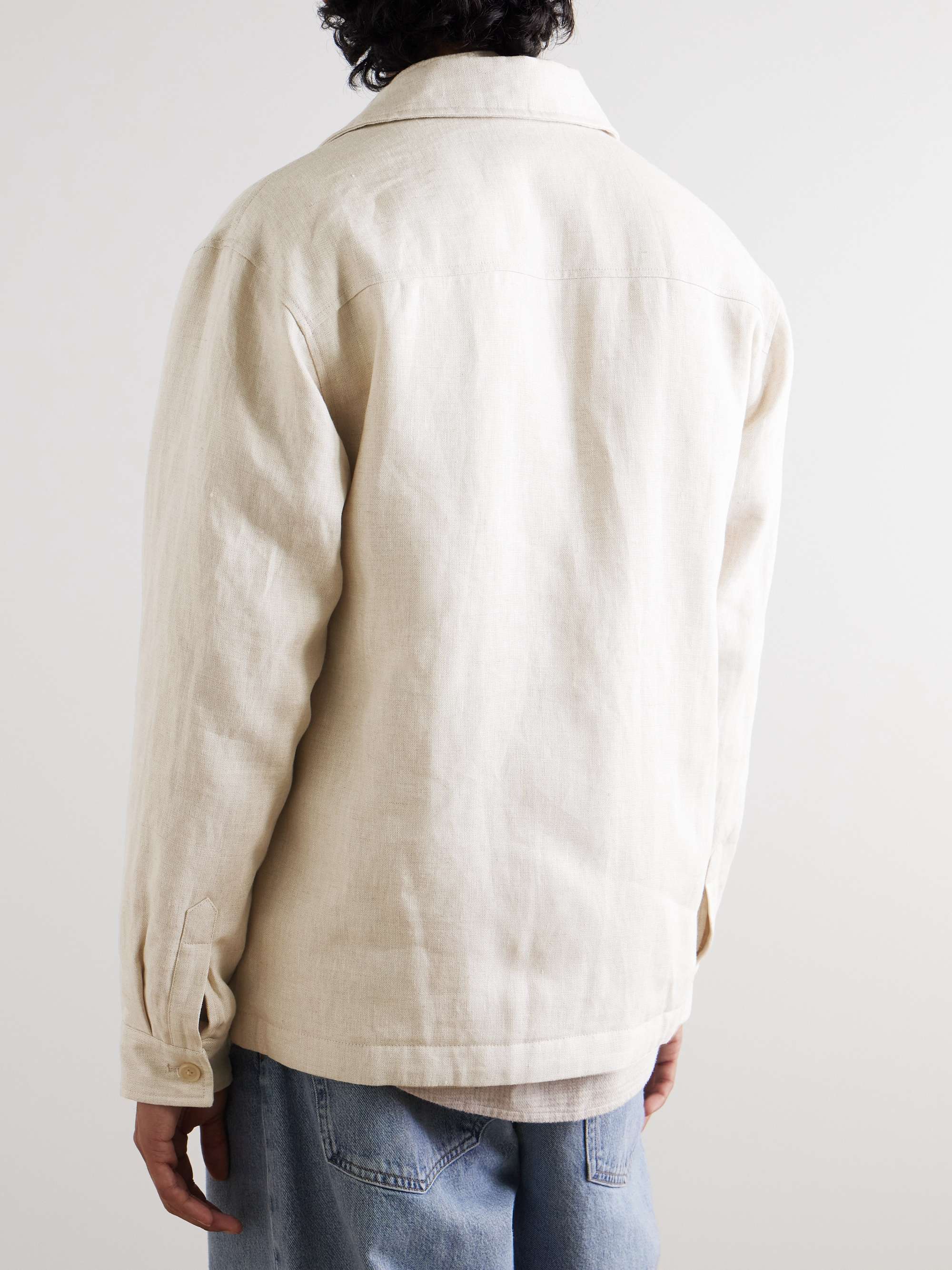 Cafu 1454 Linen Shirt Jacket view