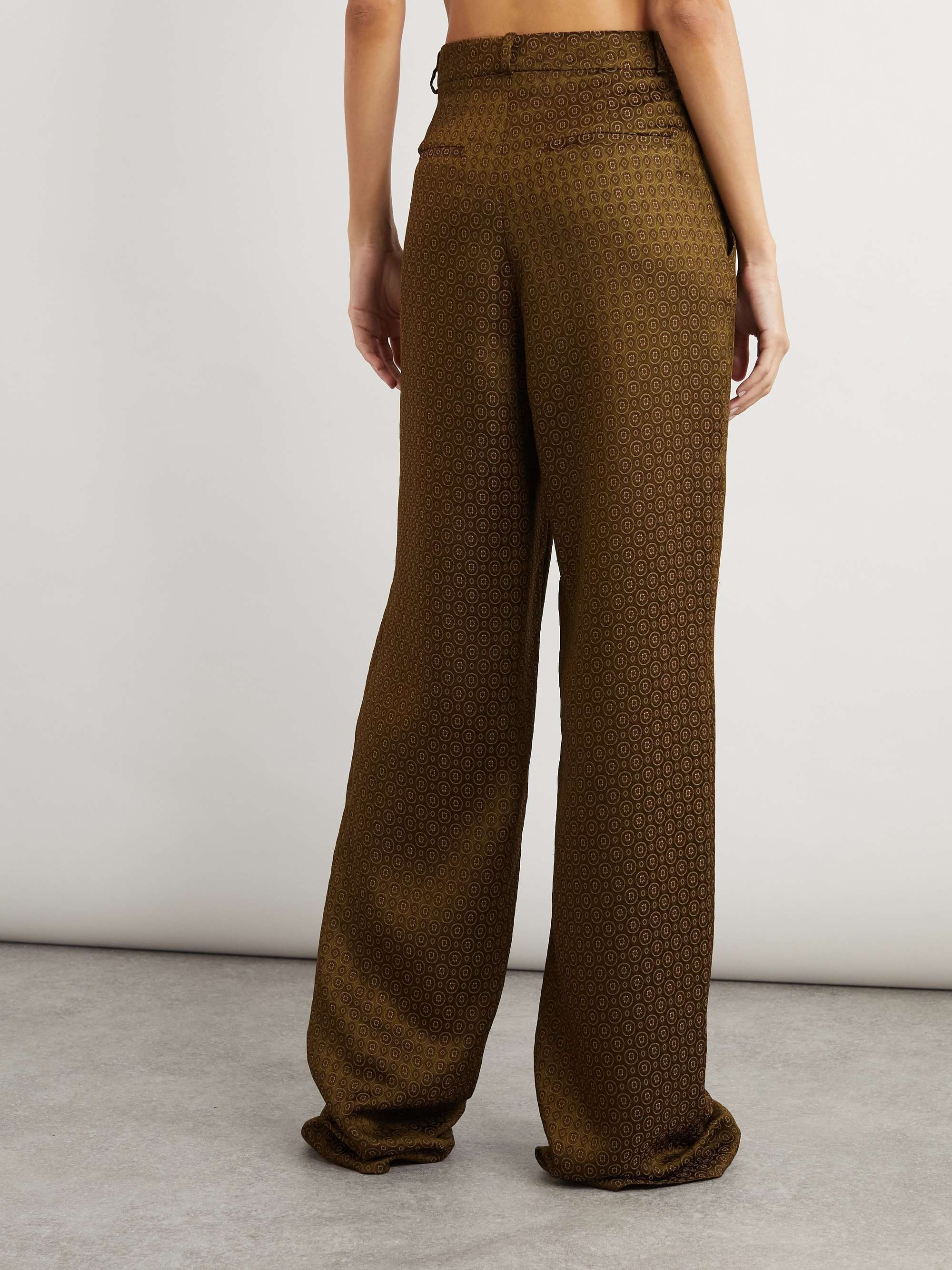 Jacquard wide-leg pants view