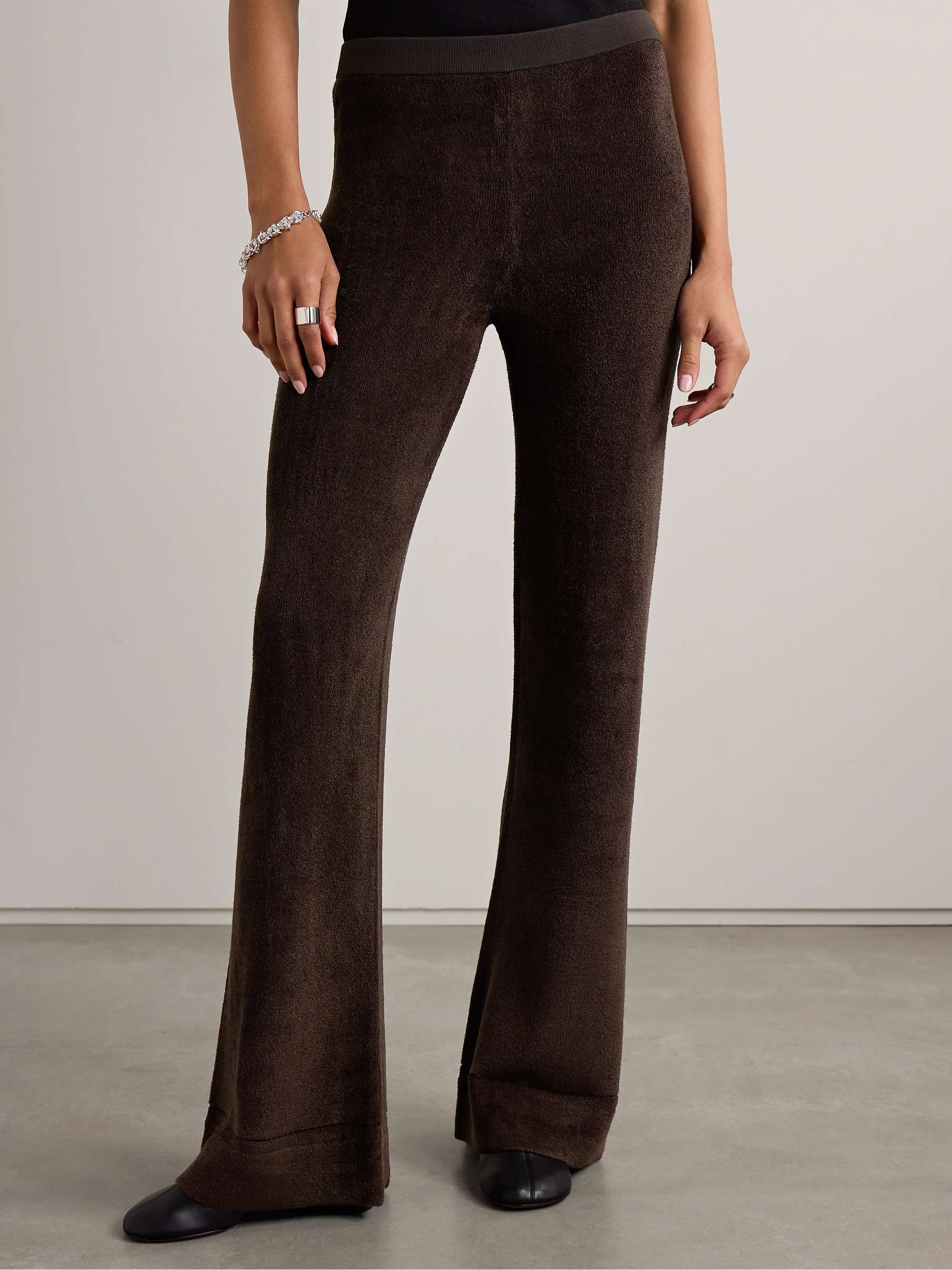 Evie chenille flared pants view