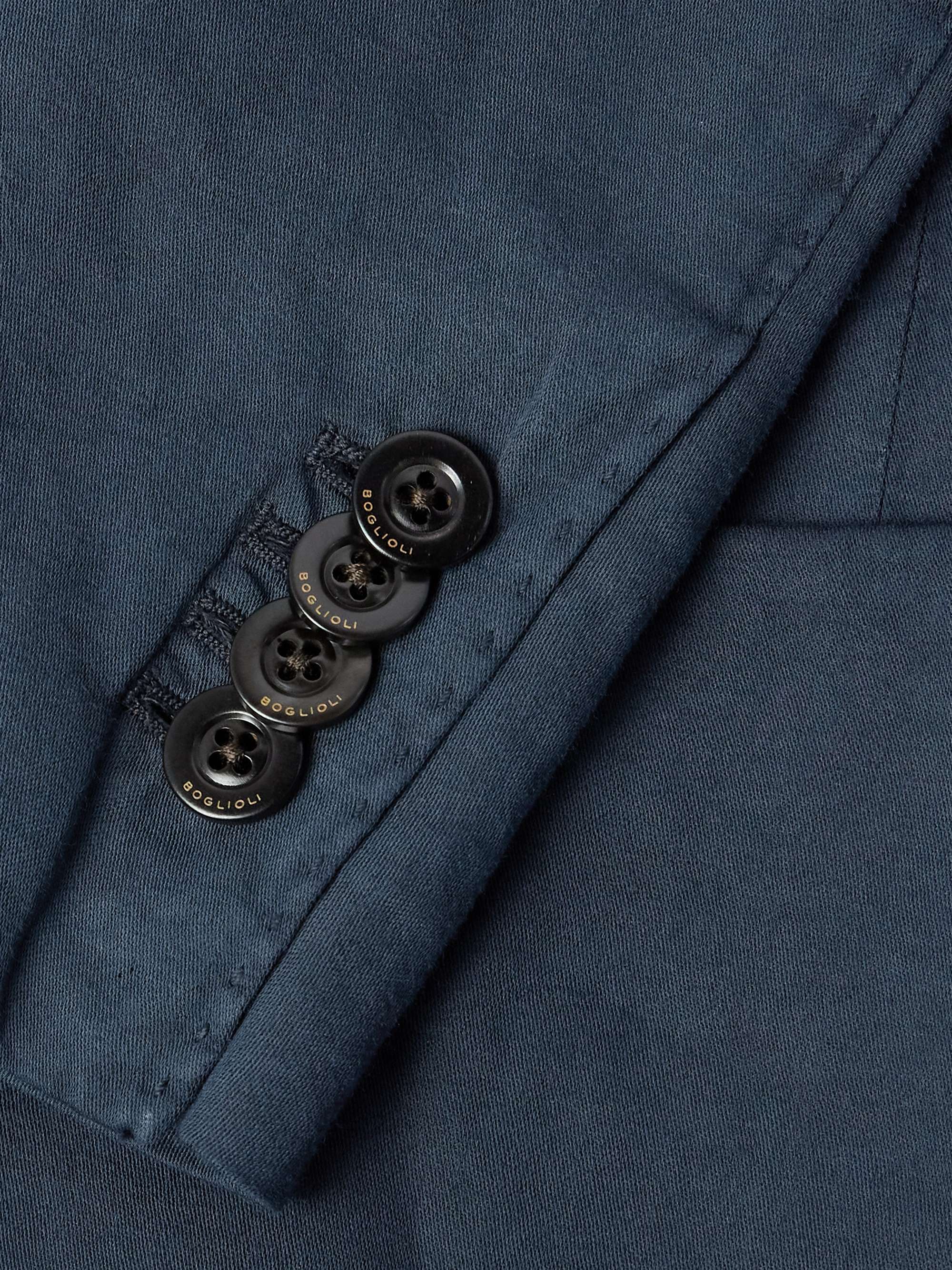 Double-Breasted Cotton and Linen-Blend Blazer view