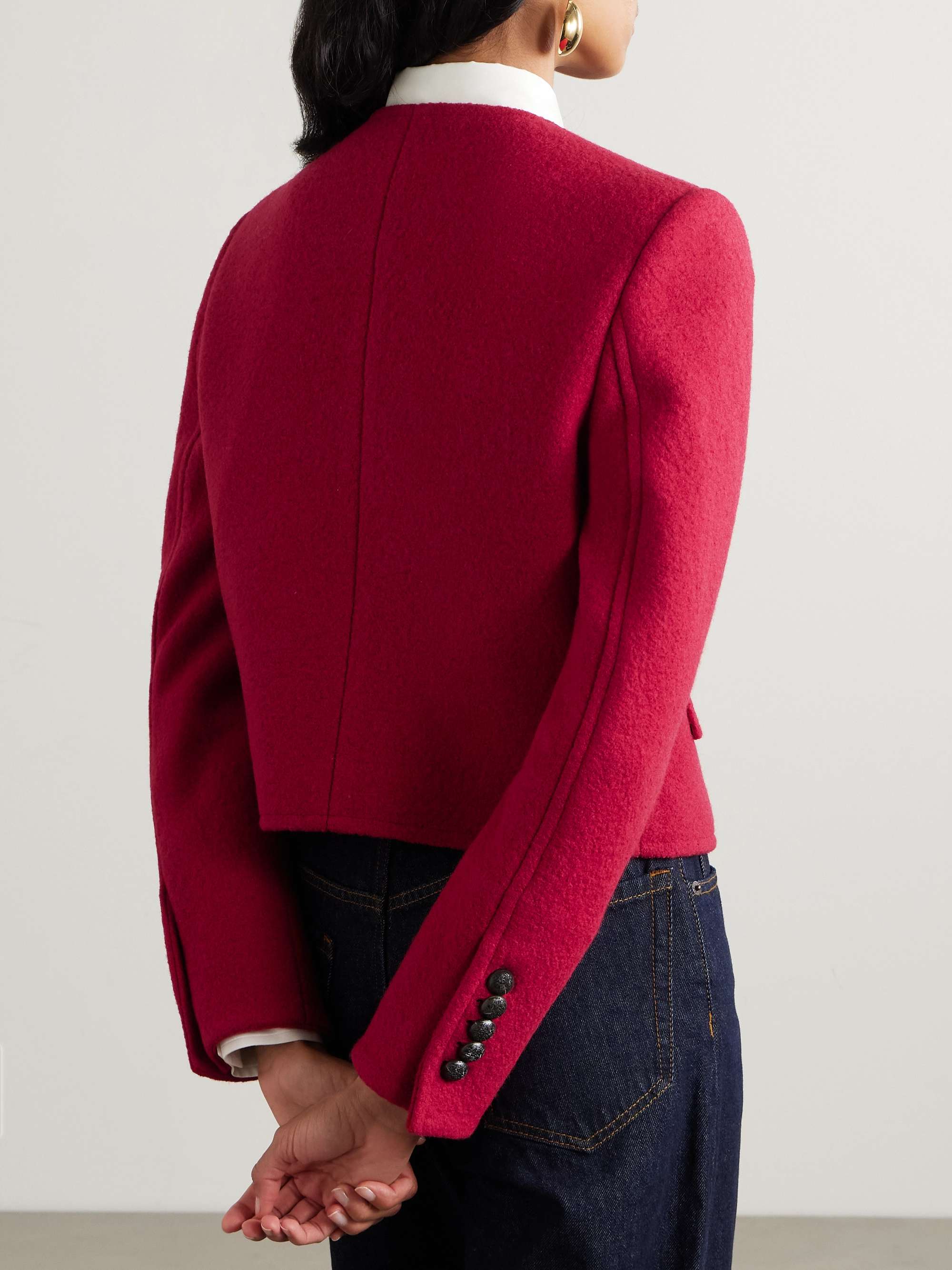 Leslie wool-bouclé jacket view