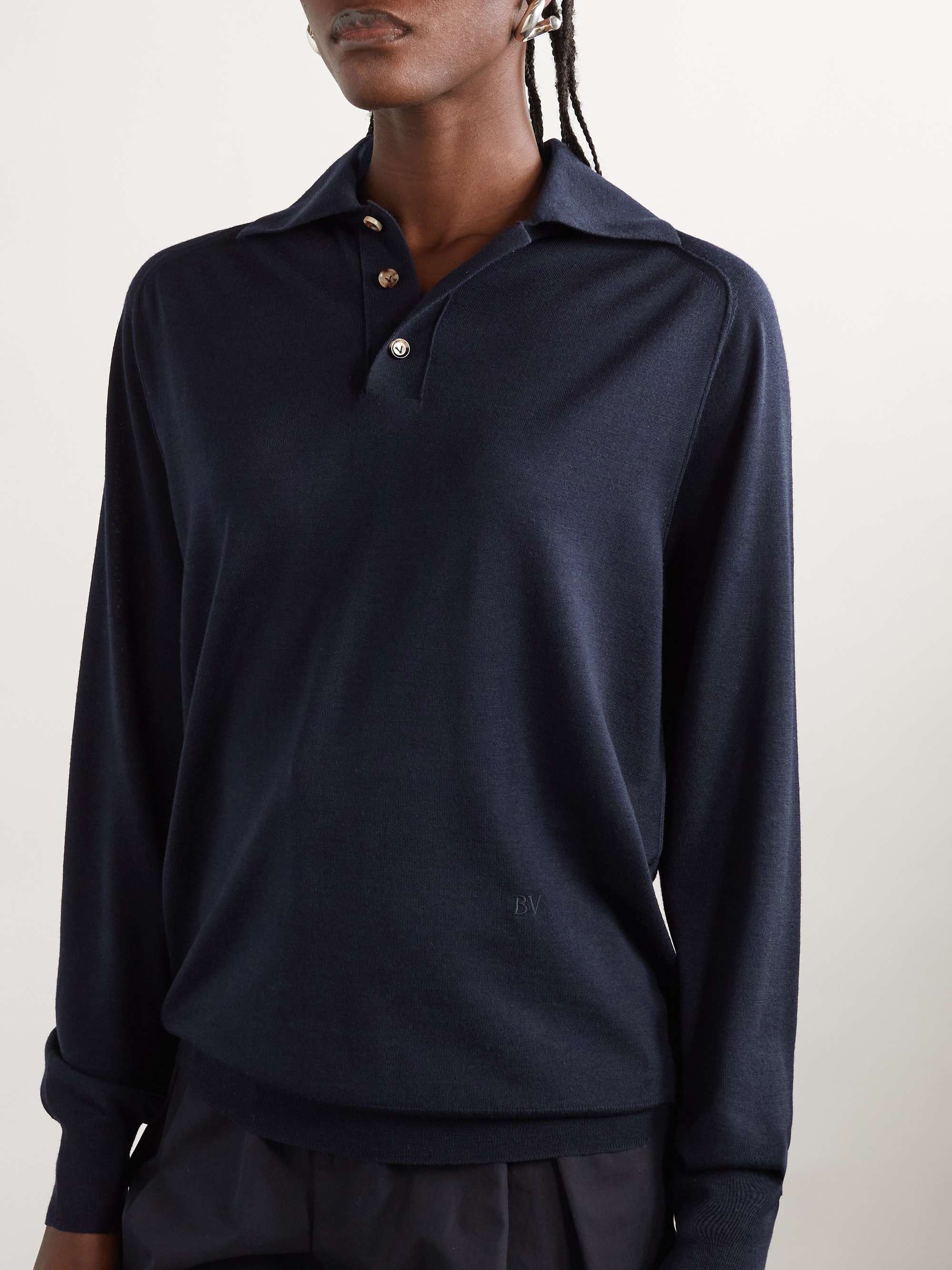 Wool polo shirt view
