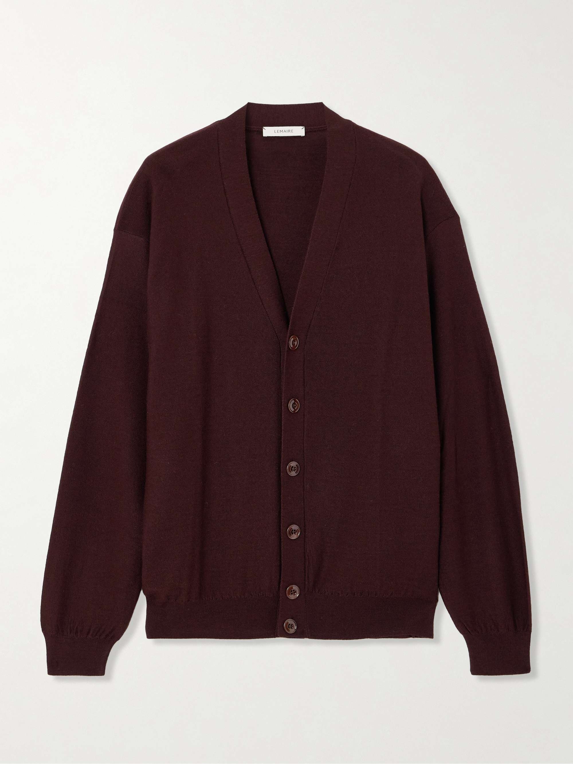 Twisted convertible wool-blend cardigan view