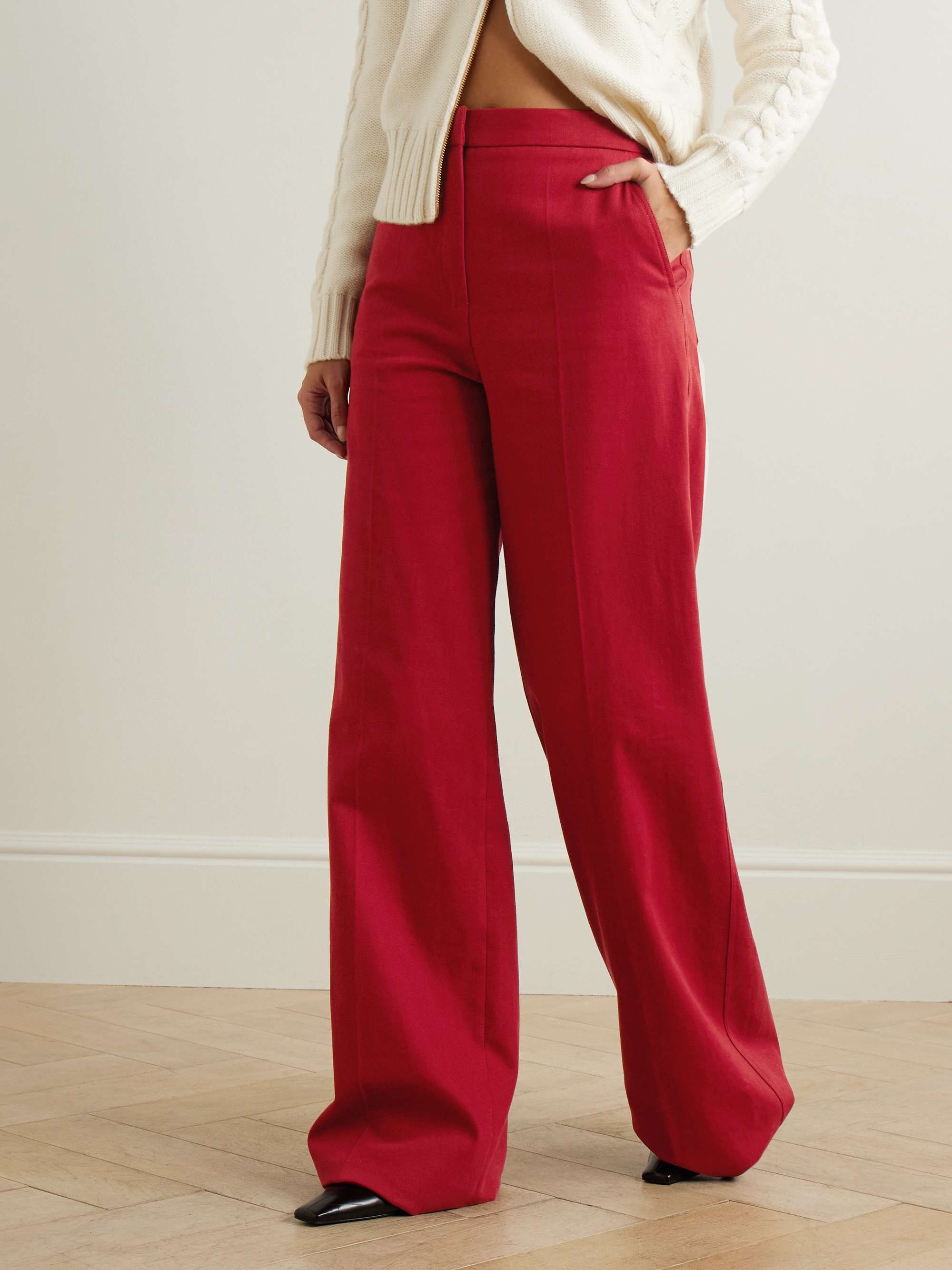 Ruggero cotton-twill wide-leg pants view