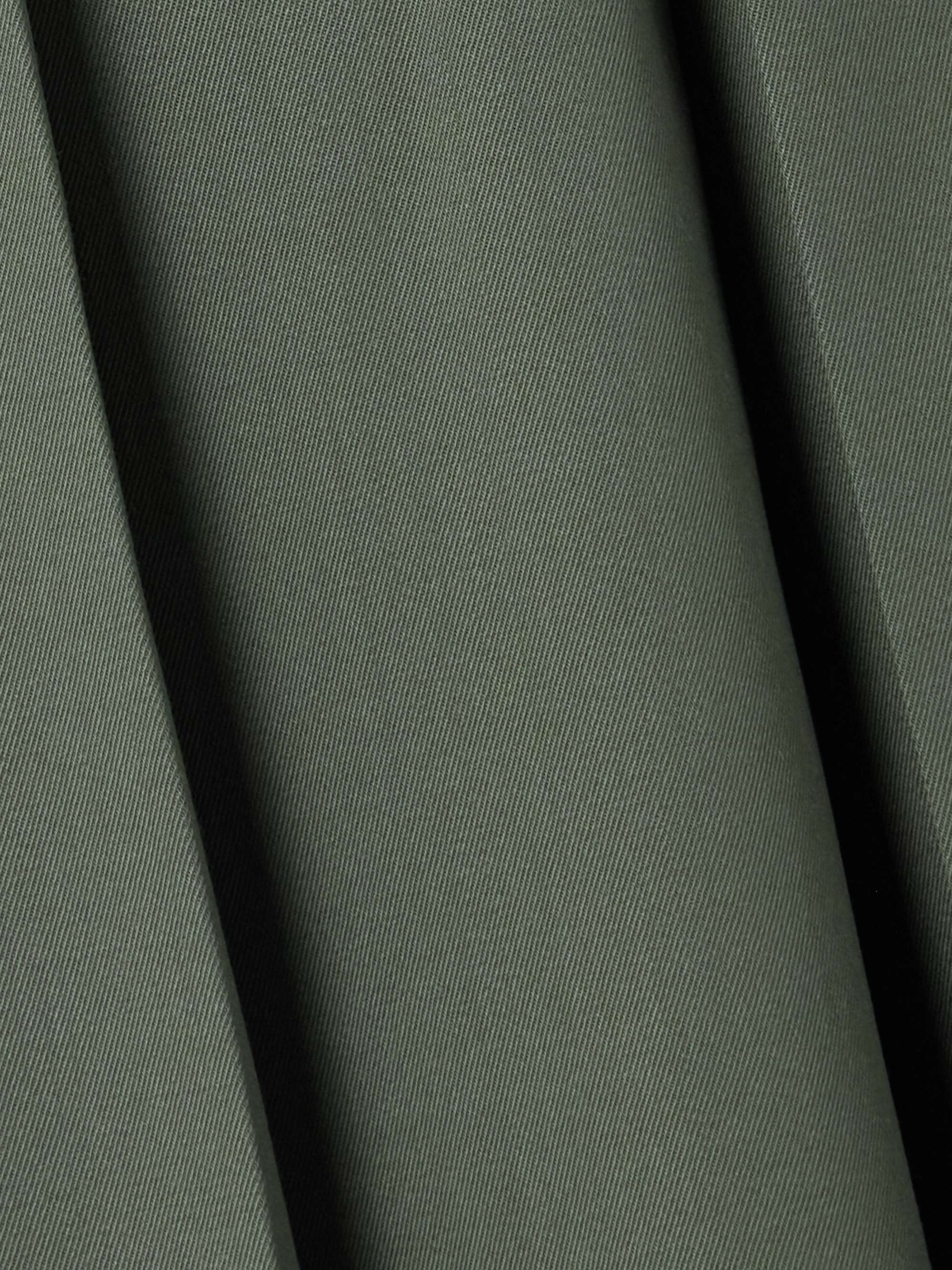 Belted pleated stretch-wool twill midi skirt view