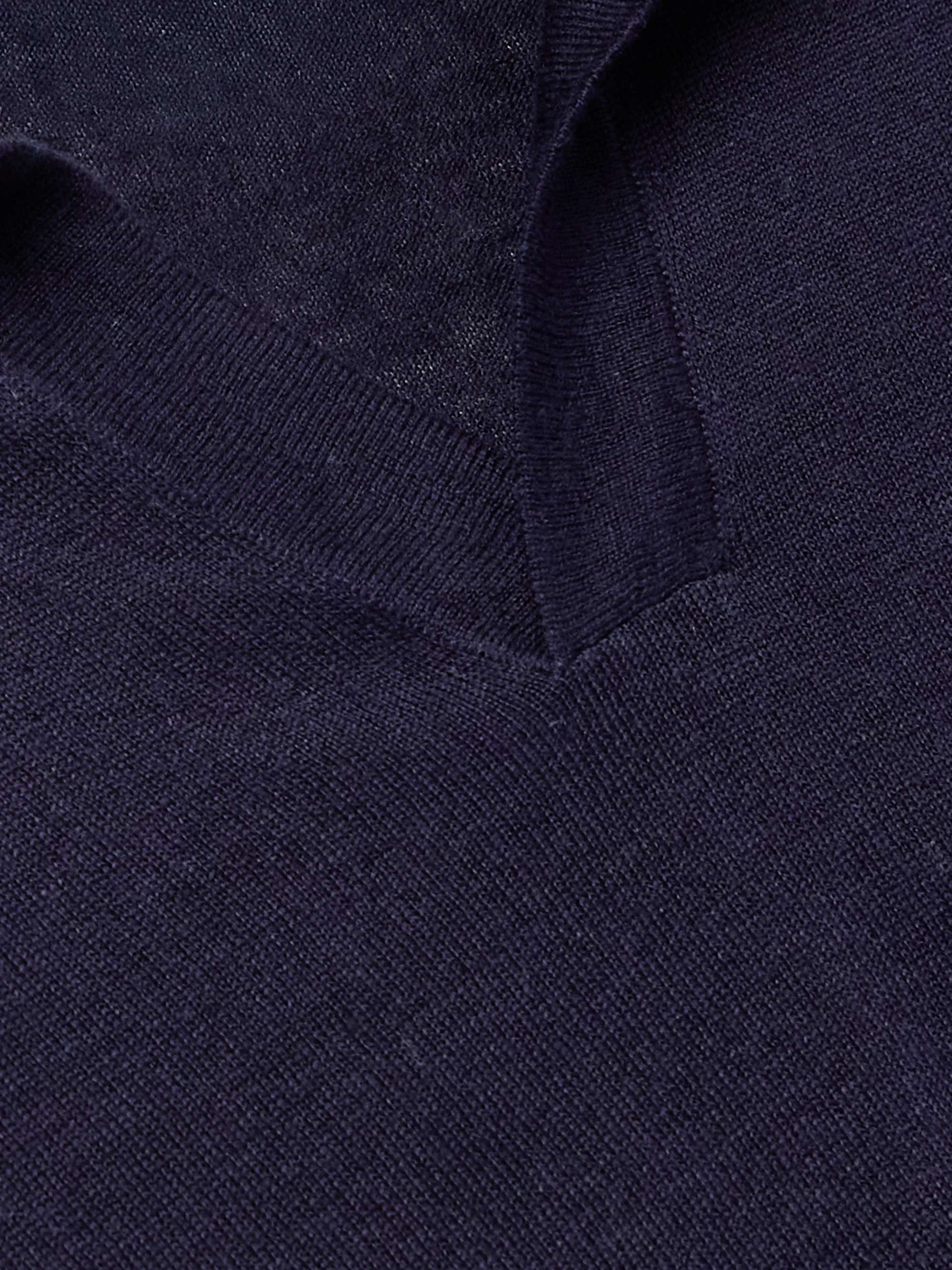 Wool and Linen-Blend Polo Shirt view