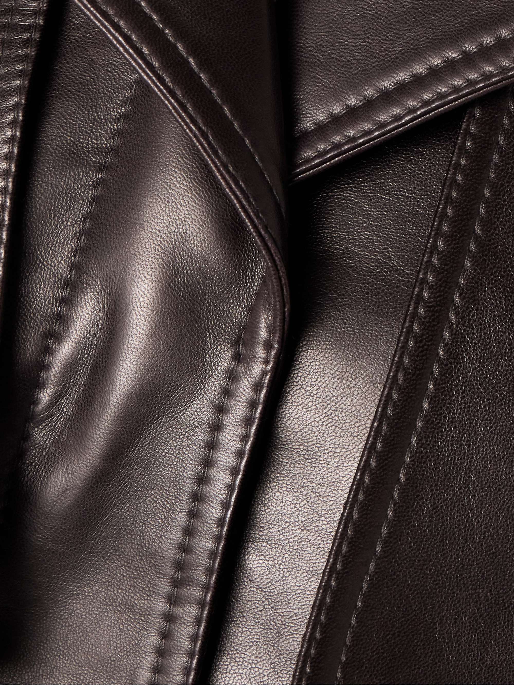 Claudel leather jacket view