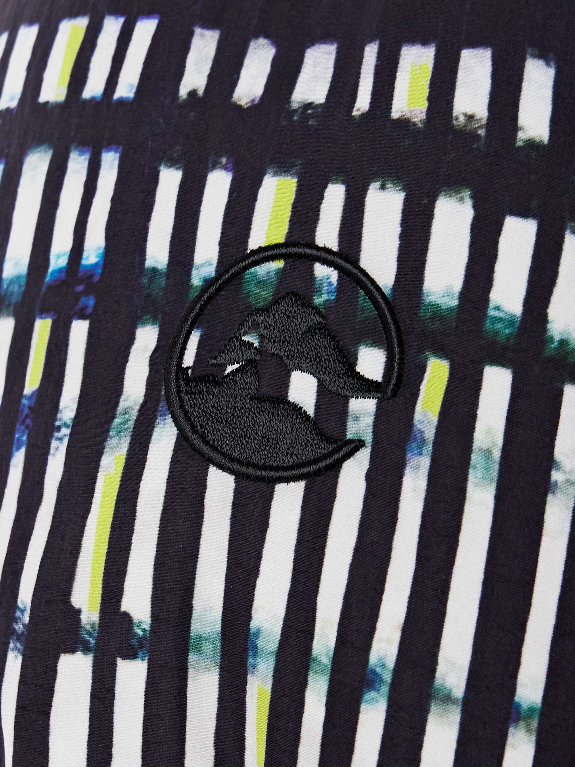 Aomori hooded printed quilted down ski jacket view