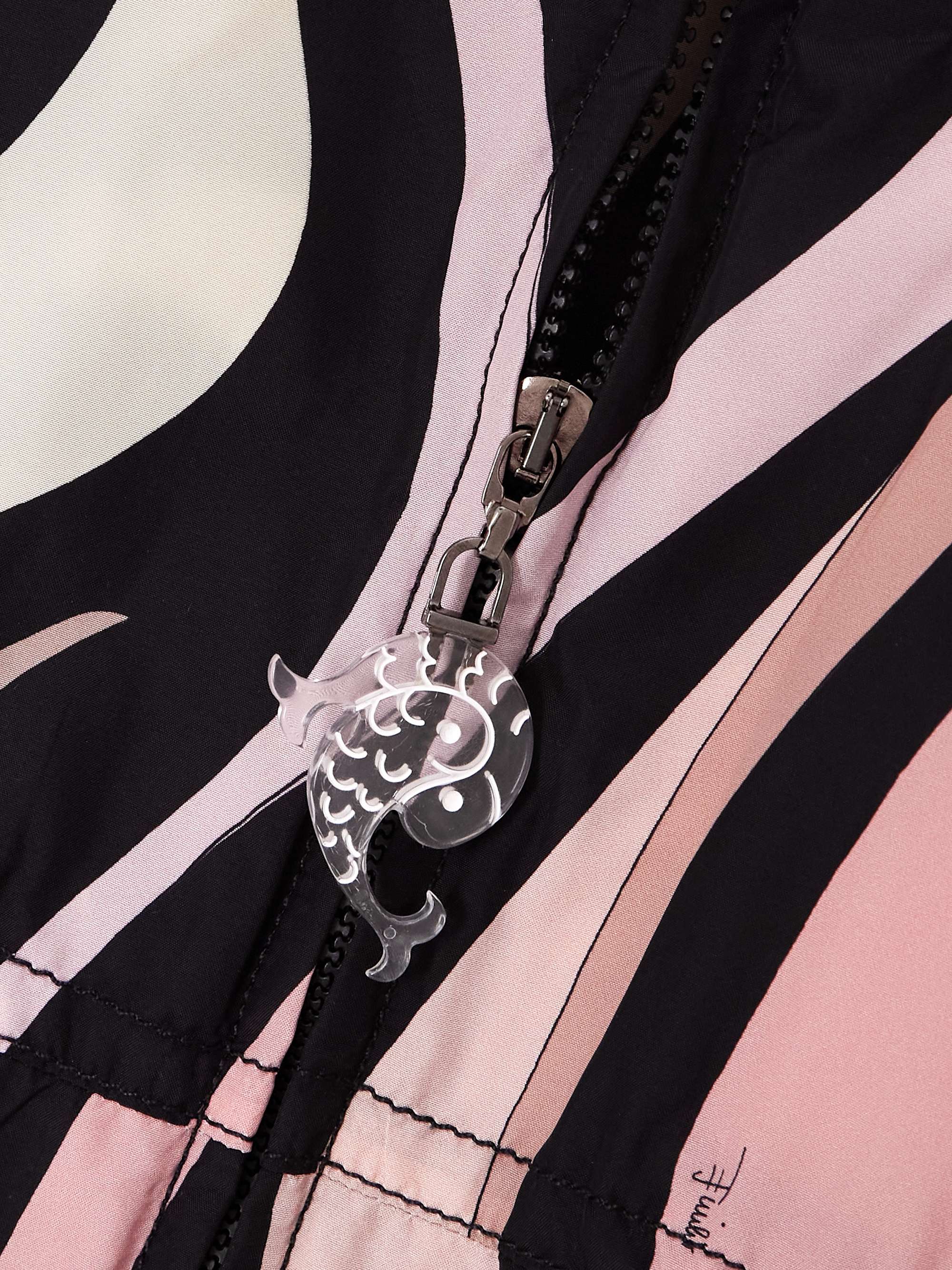 Printed taffeta jacket view