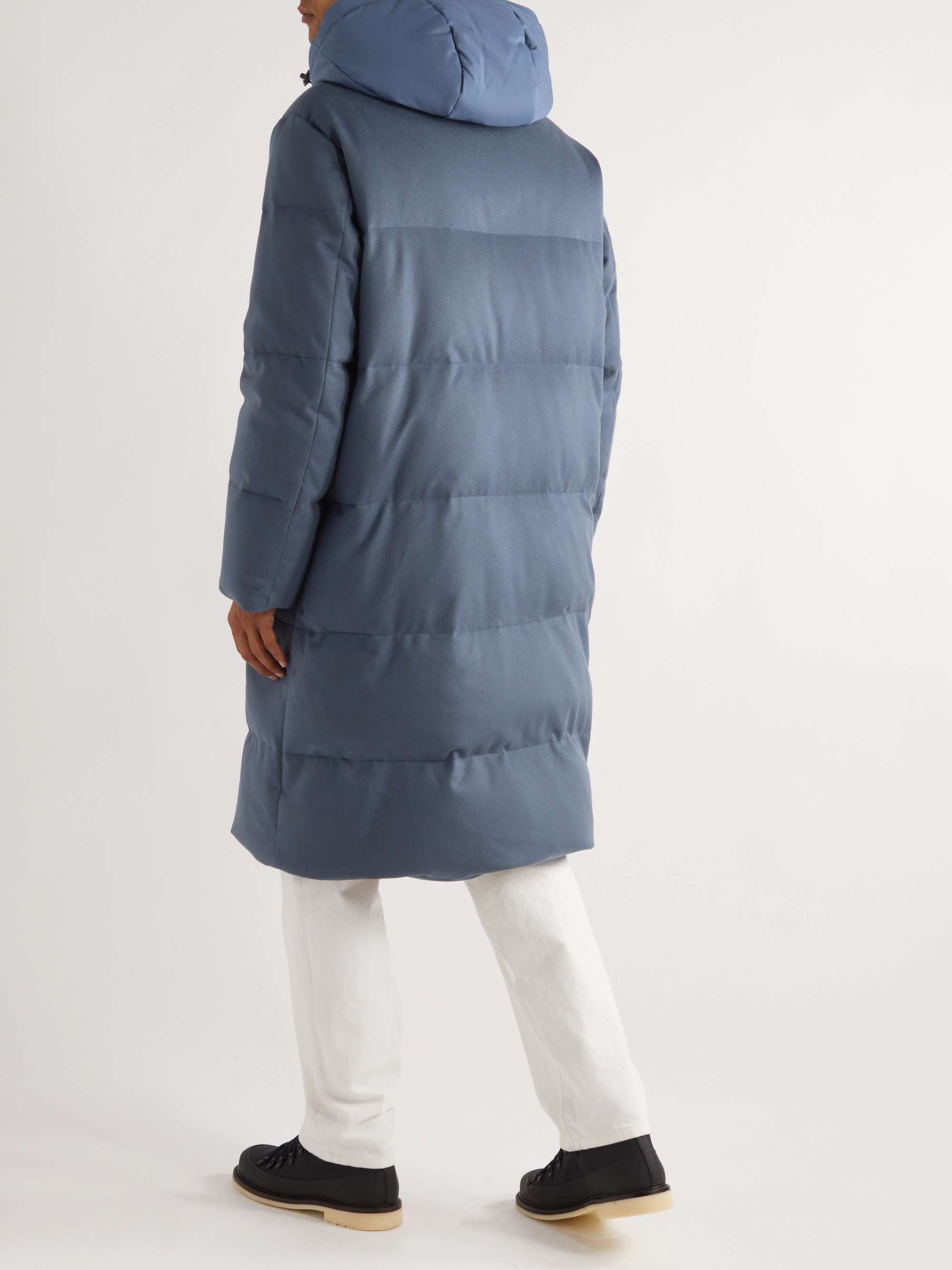 Quilted Cashmere Down Parka view