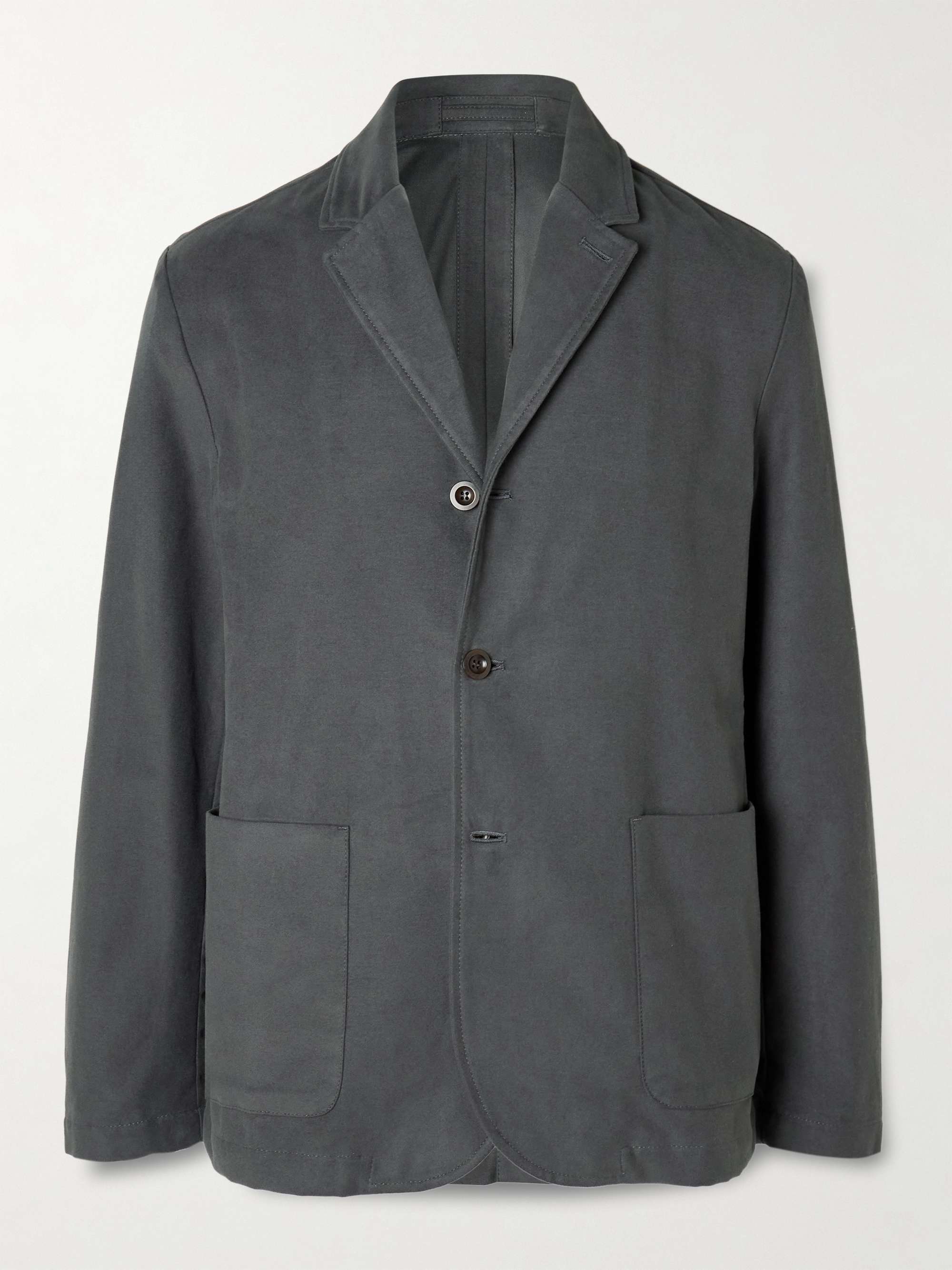 Organic Cotton-Blend Moleskin Suit Jacket view