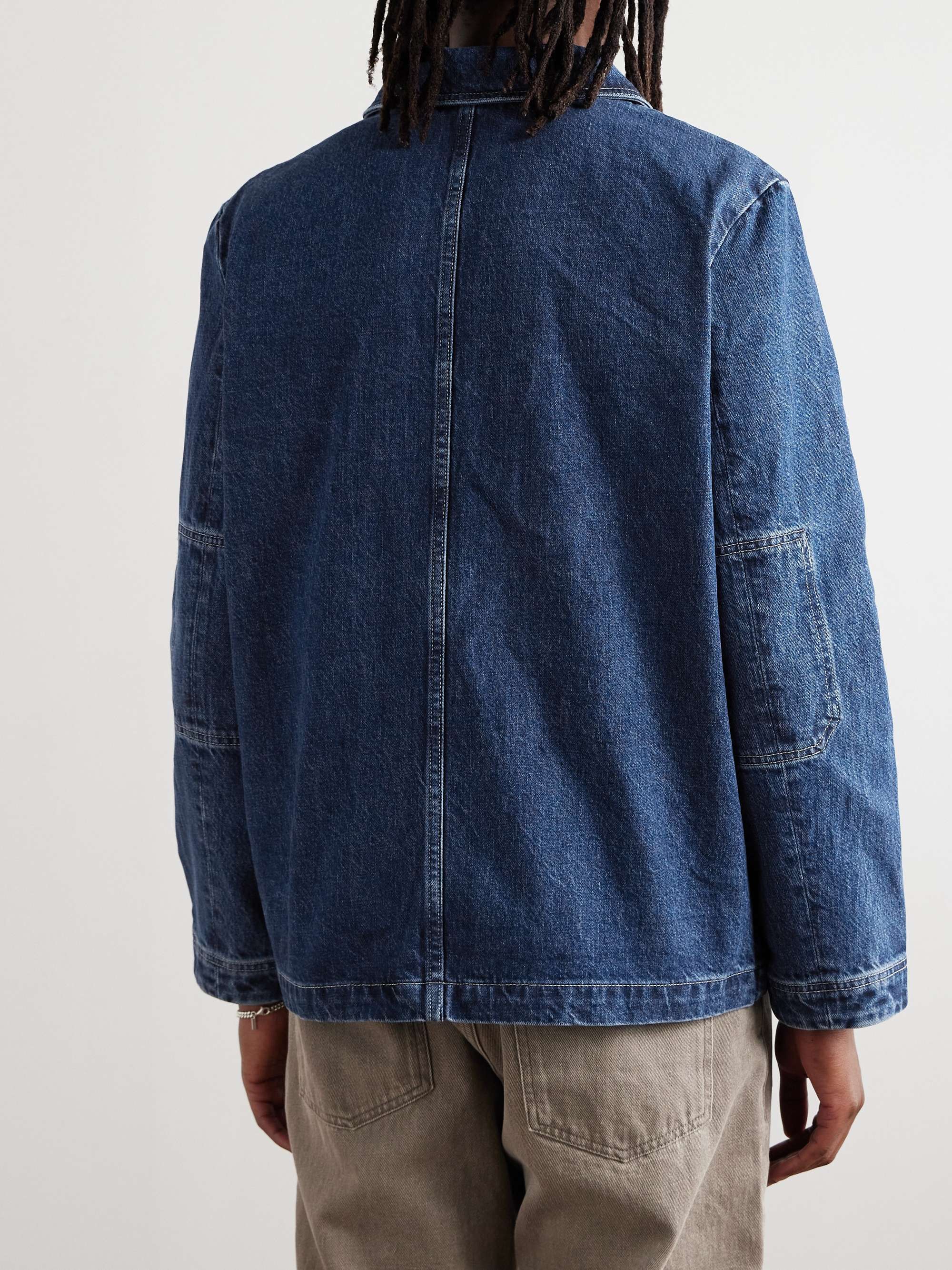 Ralph Logo-Appliquéd Organic Denim Jacket view