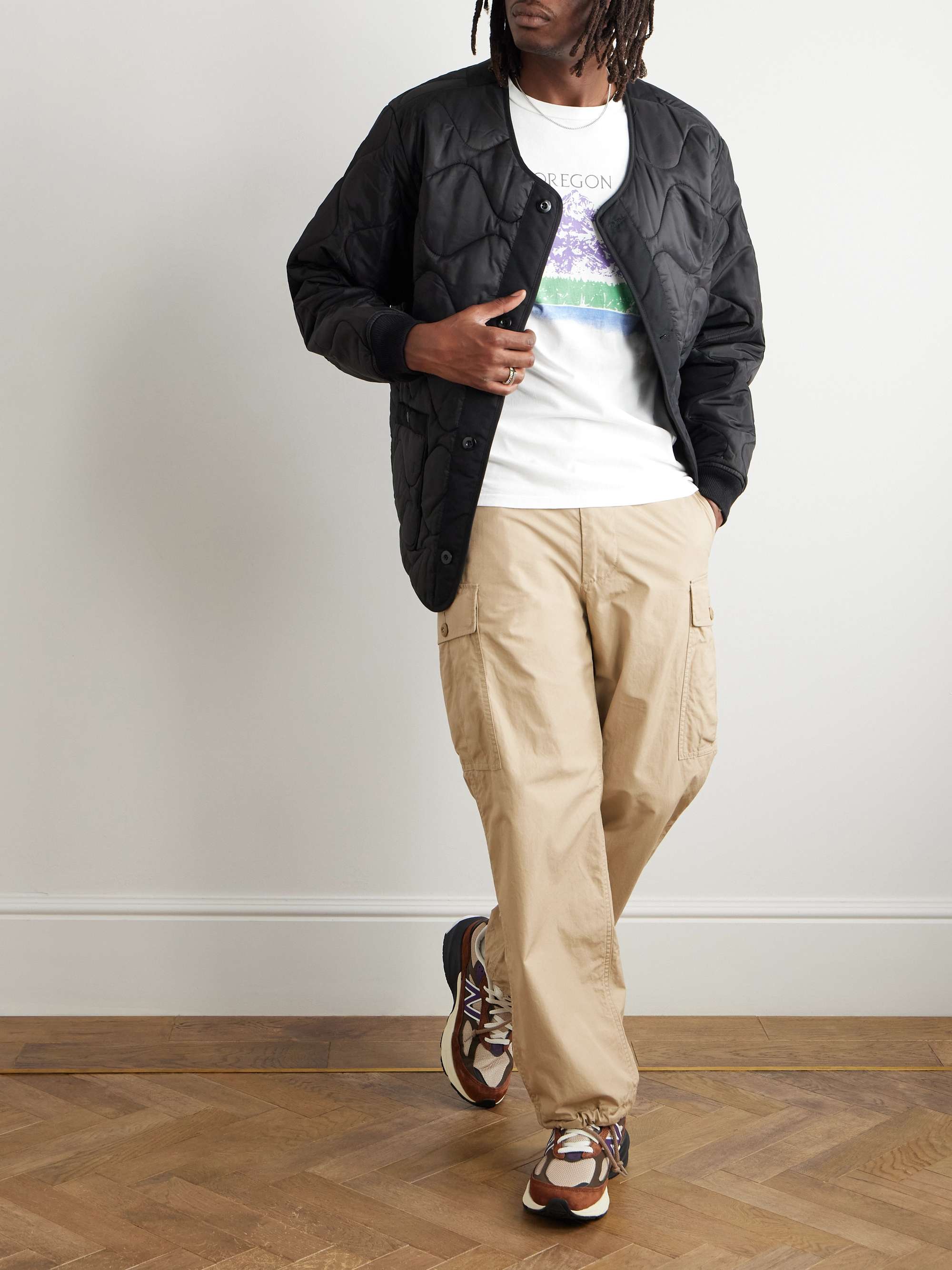 Oregon Slim-Fit Printed Cotton-Jersey T-Shirt view