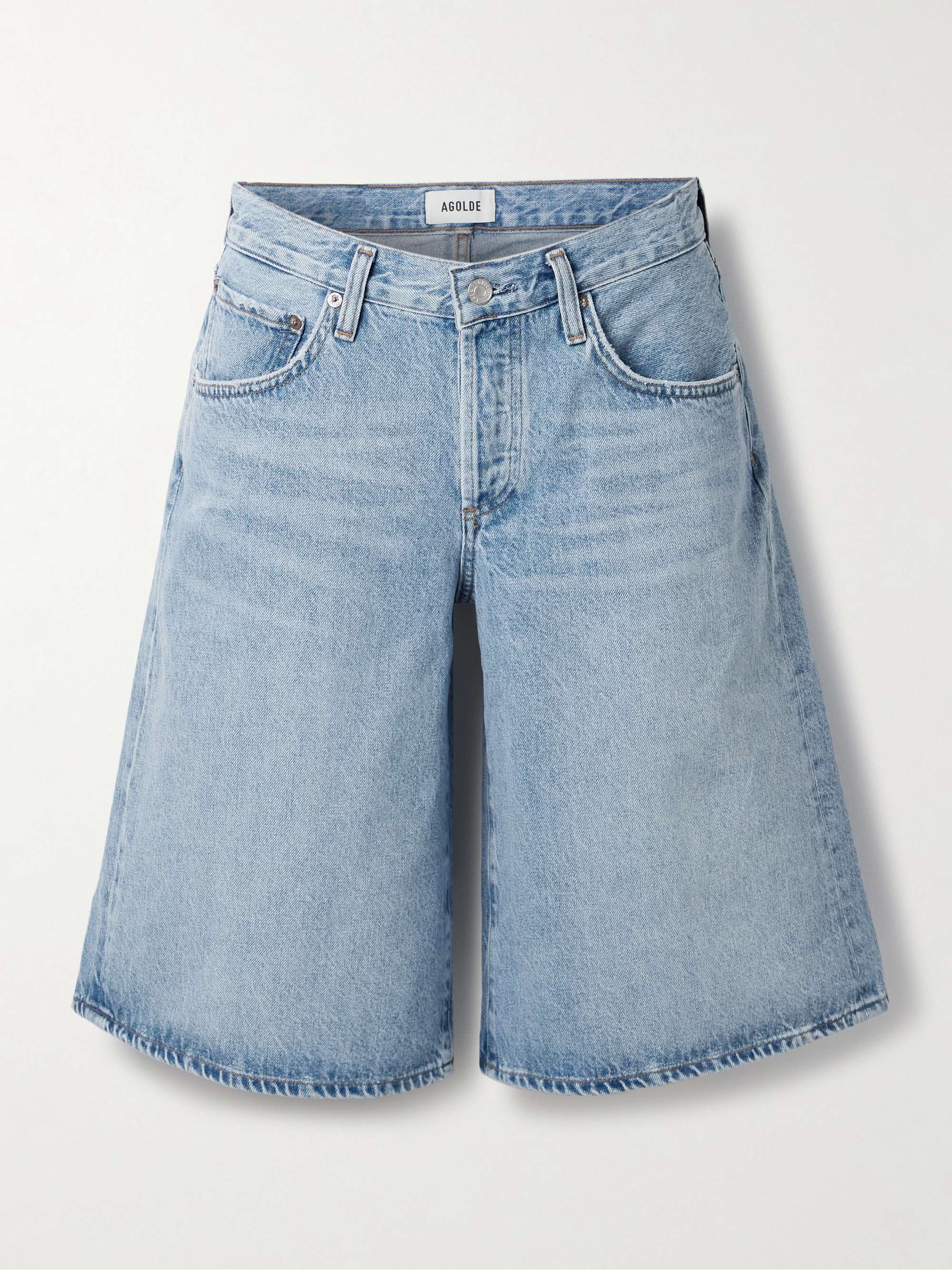 Baggy V-Waist denim shorts view