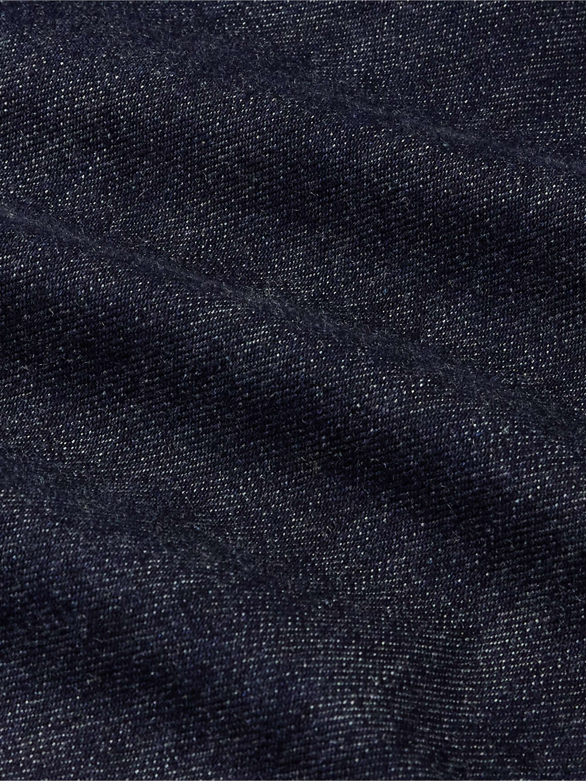Cotton and Cashmere-Blend Denim Jacket view