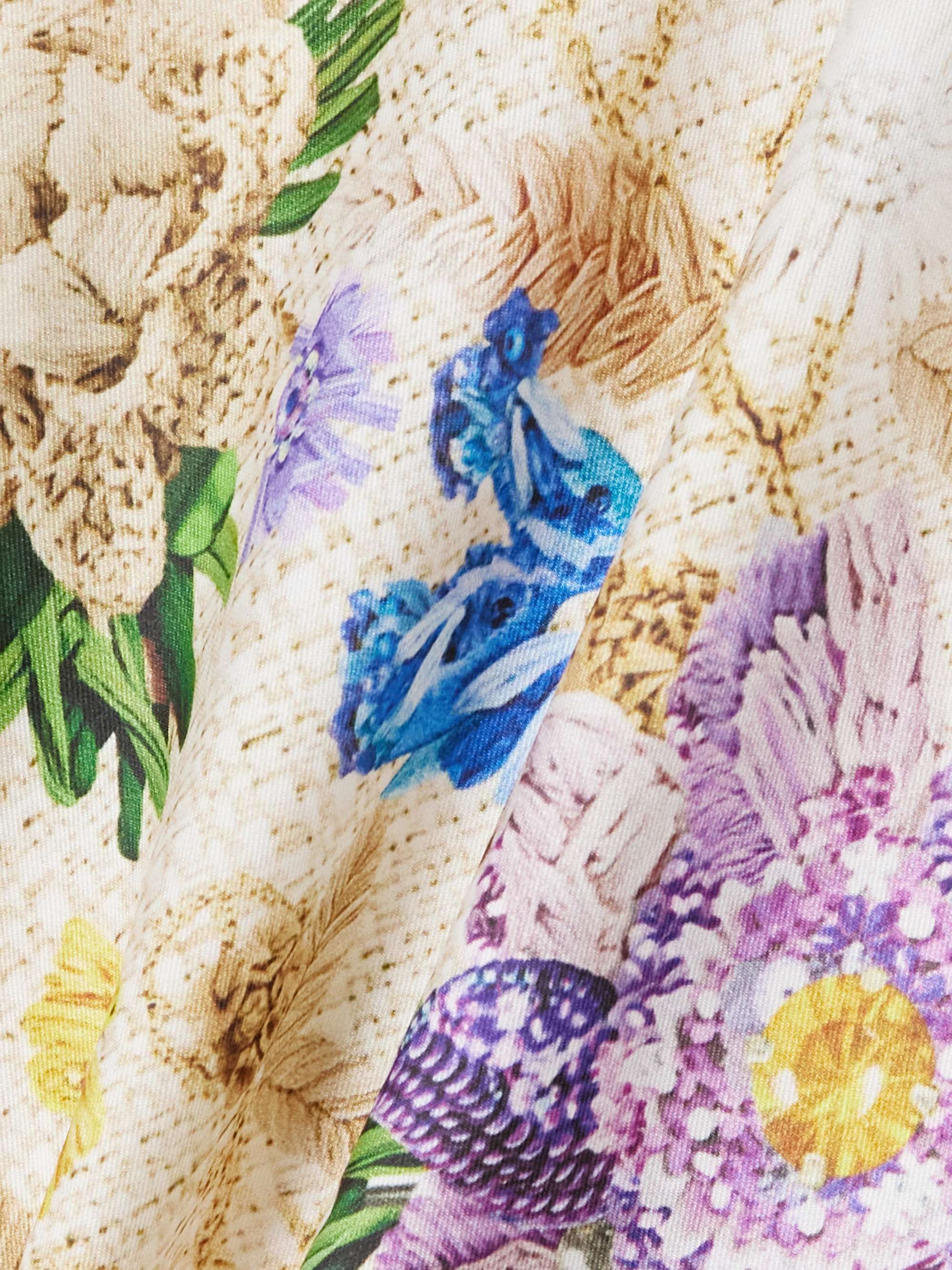 Chima belted floral-print twill mini shirt dress view