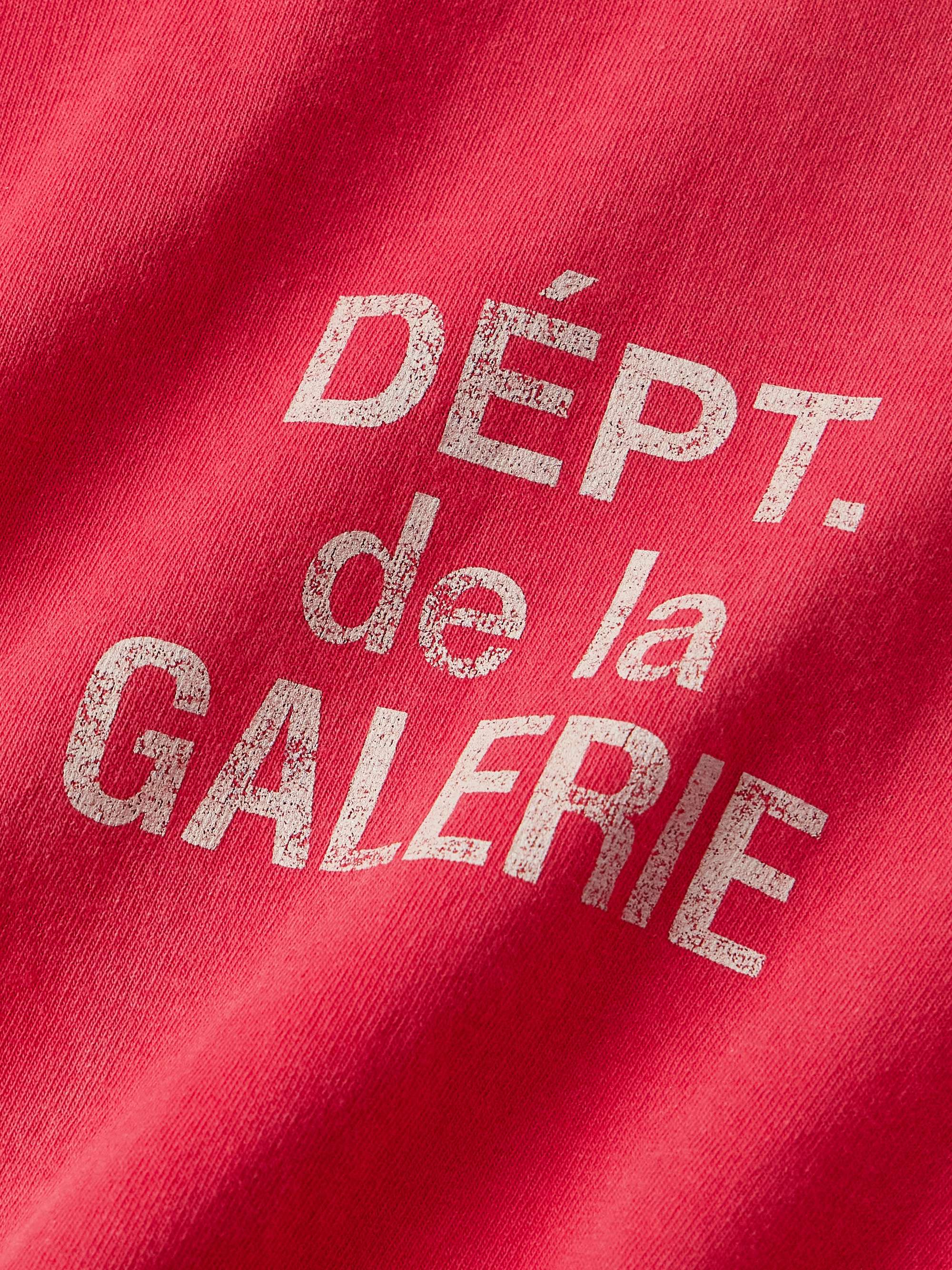 French Logo-Print Tie-Dyed Cotton-Jersey T-Shirt view