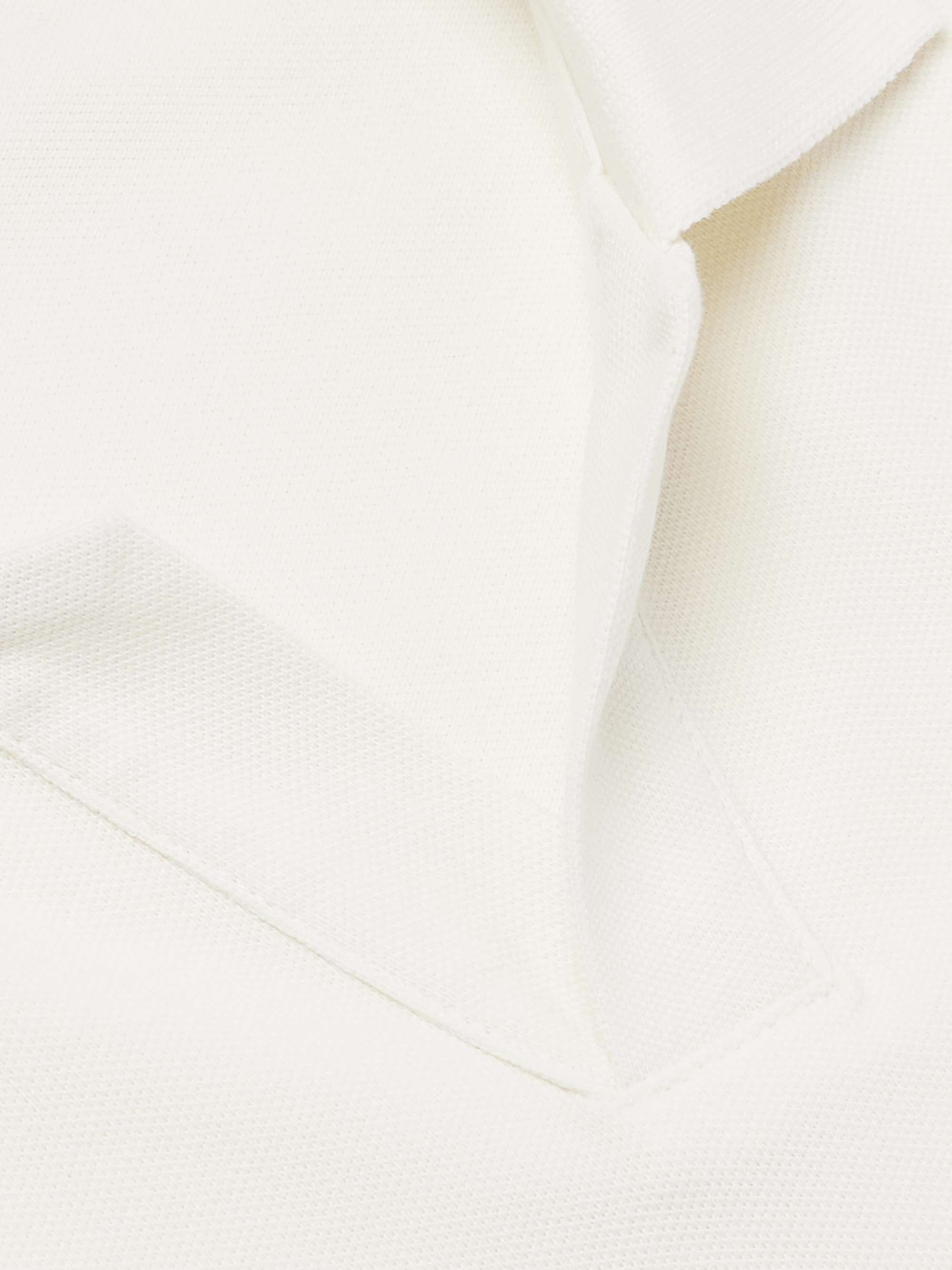 Logo-Embroidered Cotton-Blend Polo Shirt view