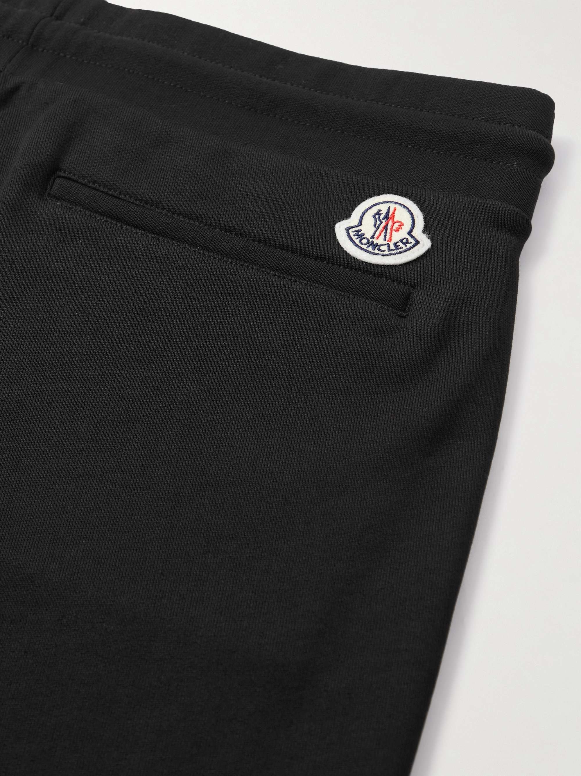 Tapered Striped Cotton-Jersey Sweatpants view