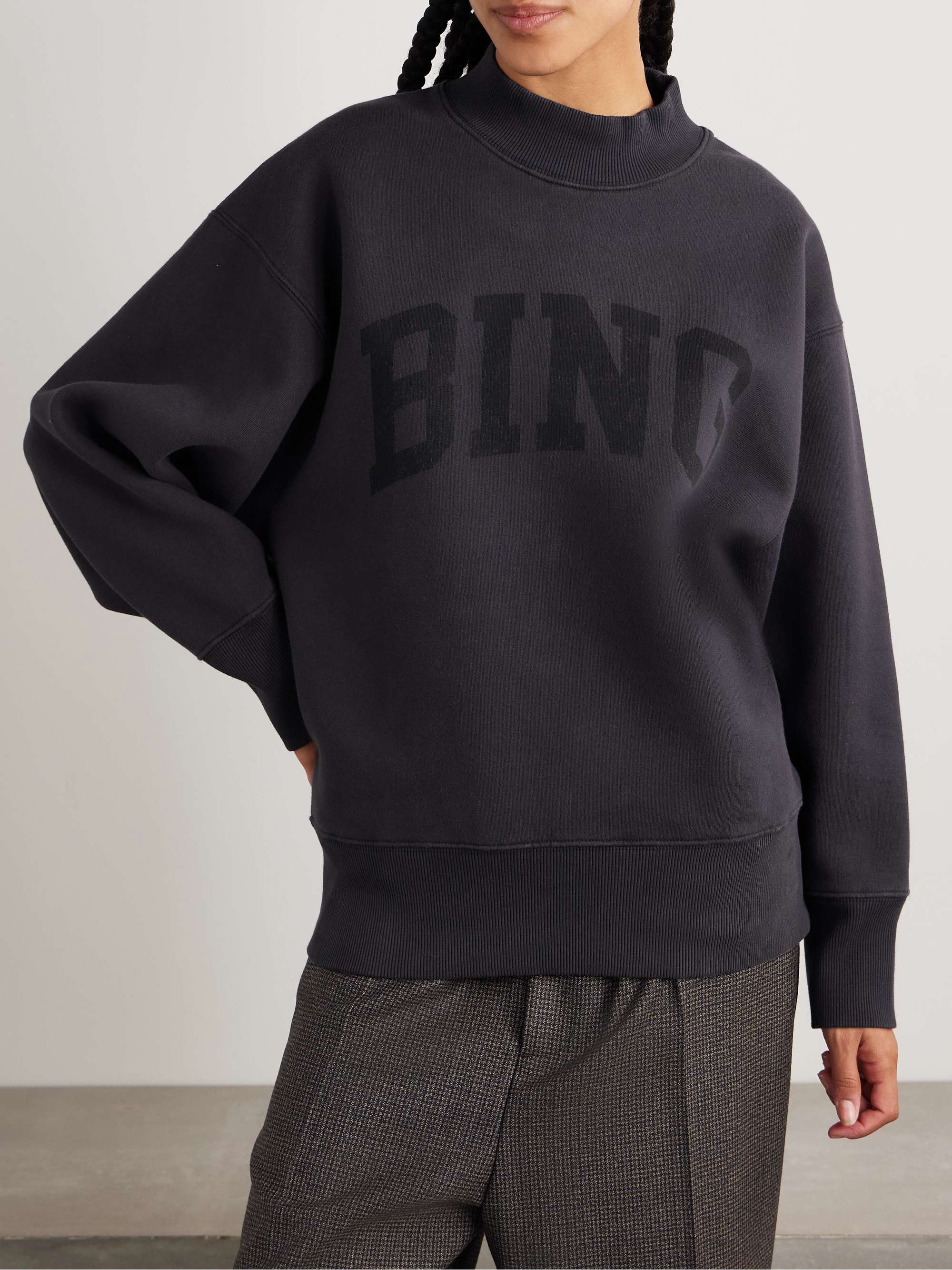 Bradie printed cotton-blend jersey sweatshirt view