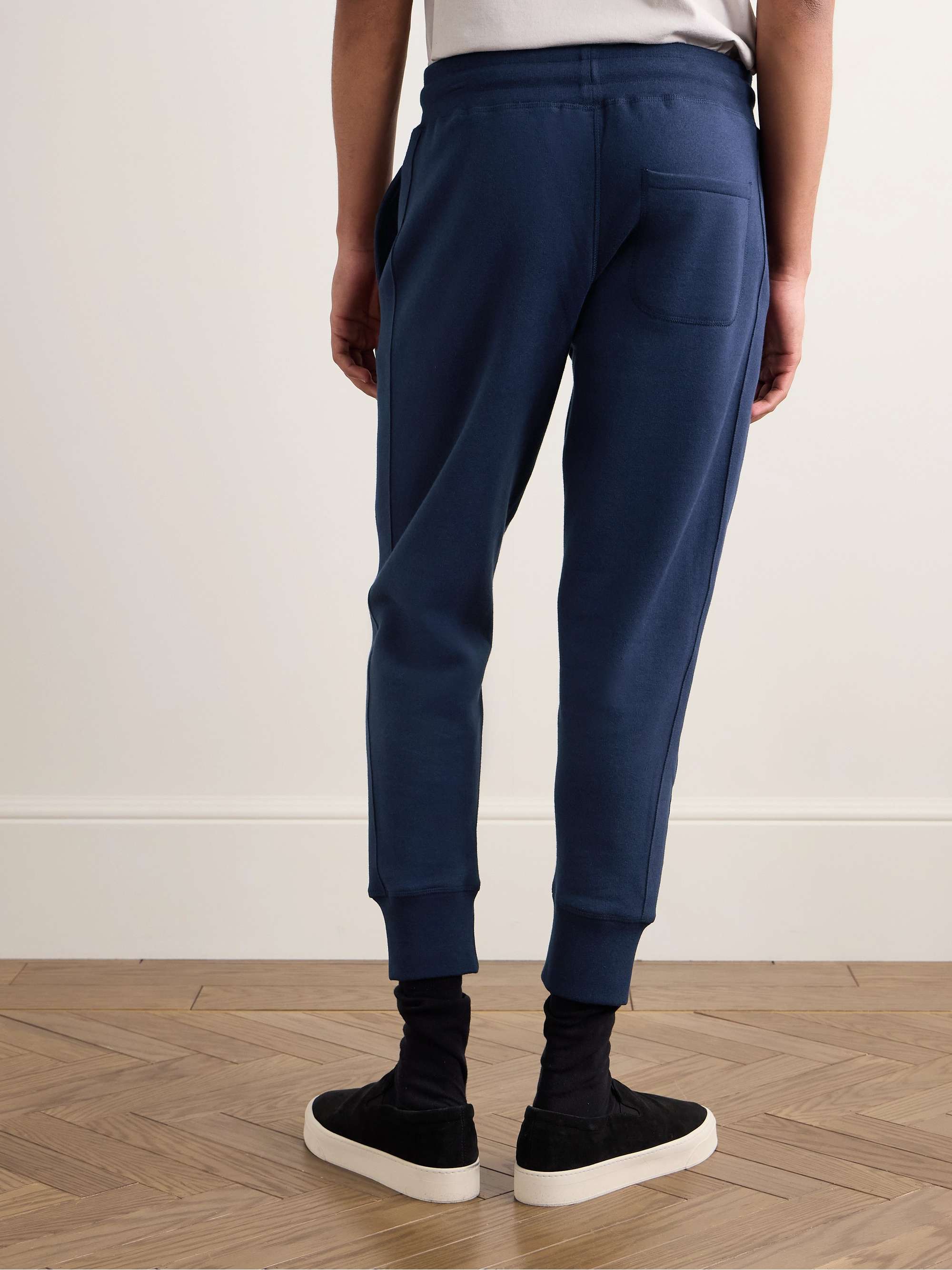 Tapered Cotton and Cashmere-Blend Jersey Sweatpants view