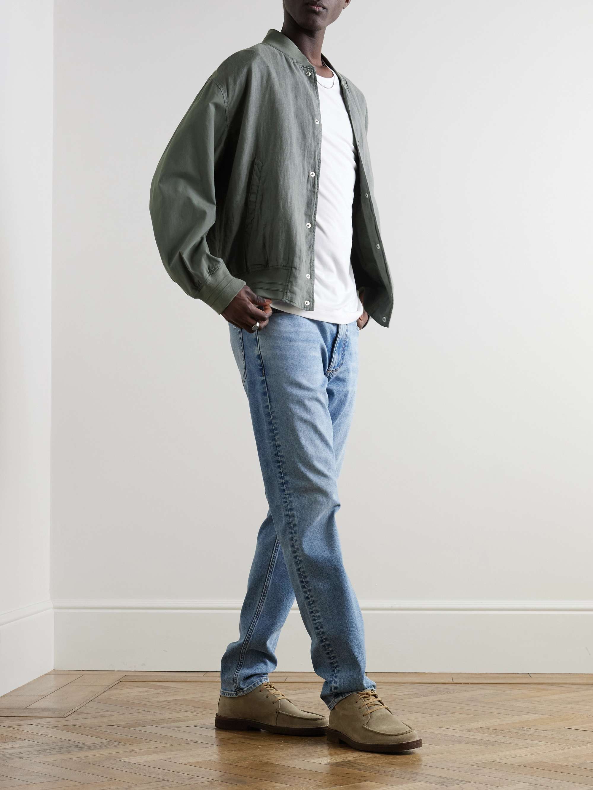 Leo Linen Bomber Jacket view