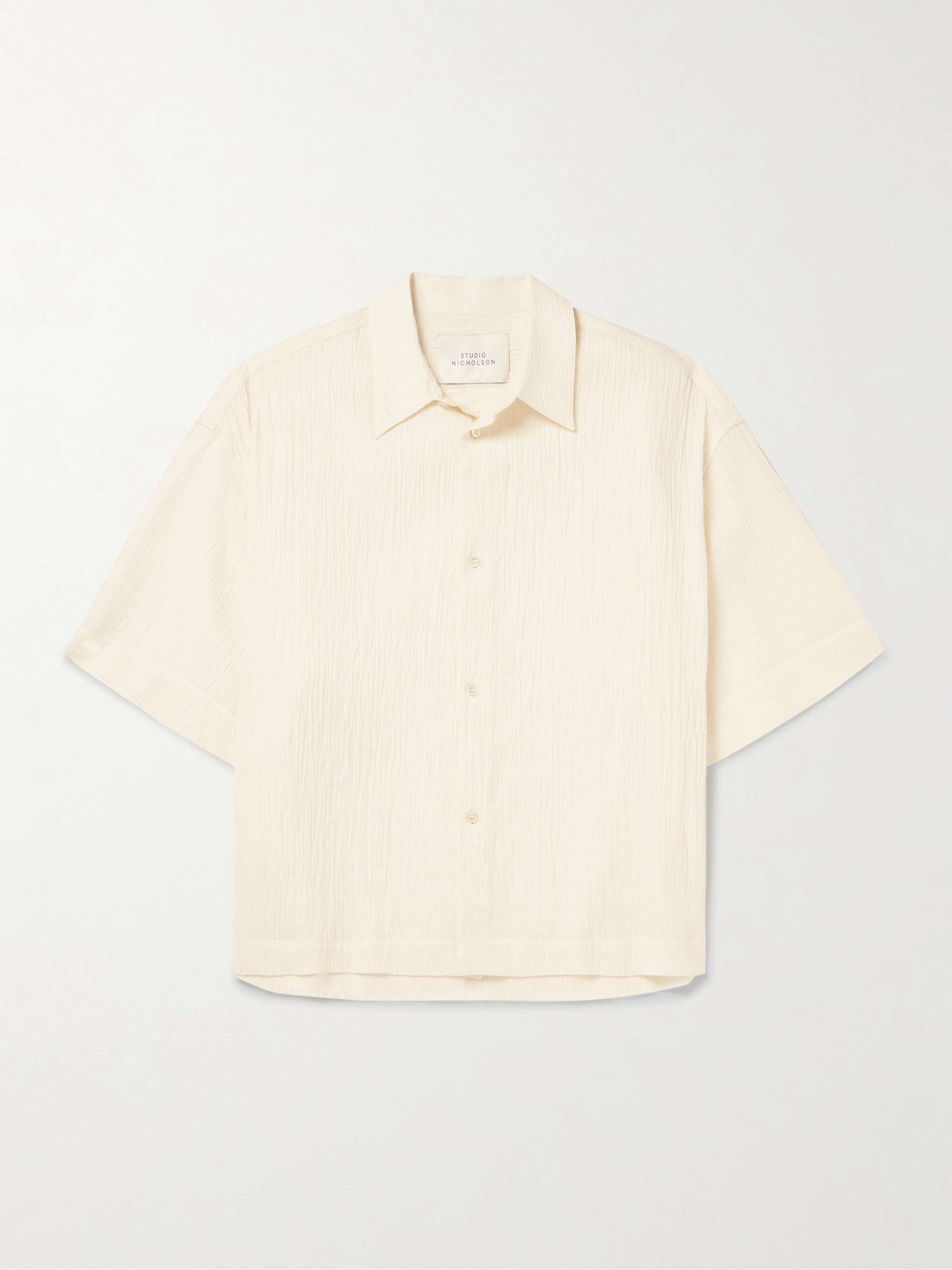 Sanko Cotton-Blend Seersucker Shirt view