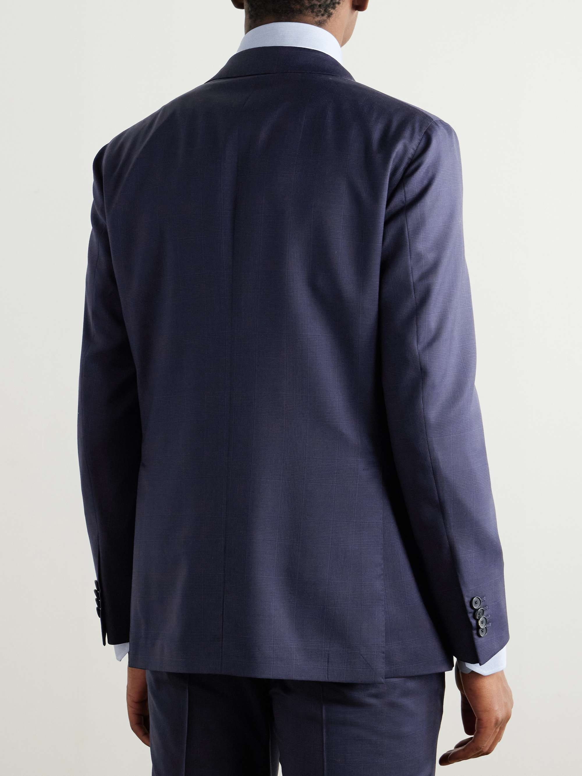 Prince of Wales Checked Wool Suit Jacket view