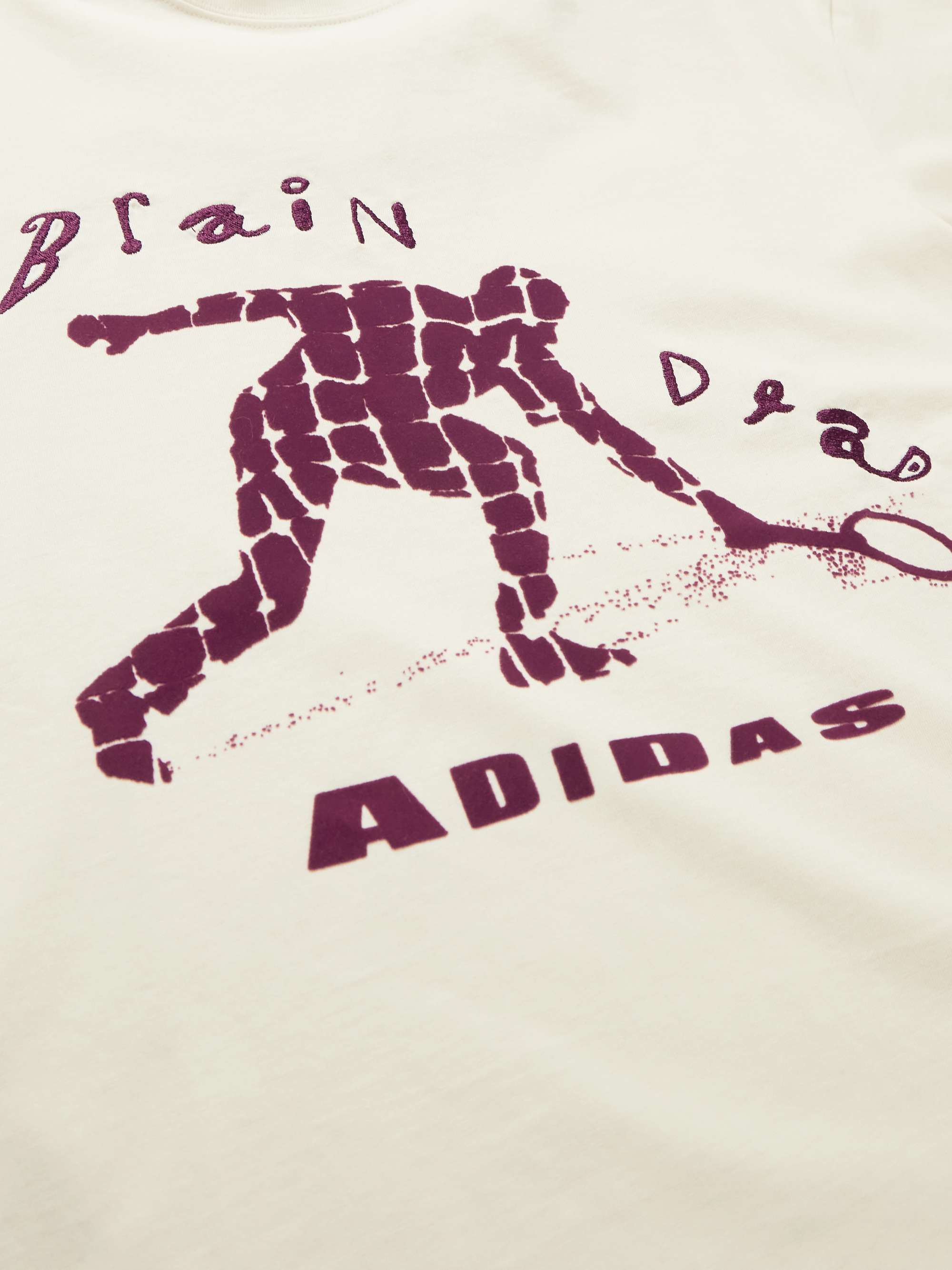 + Brain Dead Logo-Flocked Embroidered Cotton-Jersey T-Shirt view