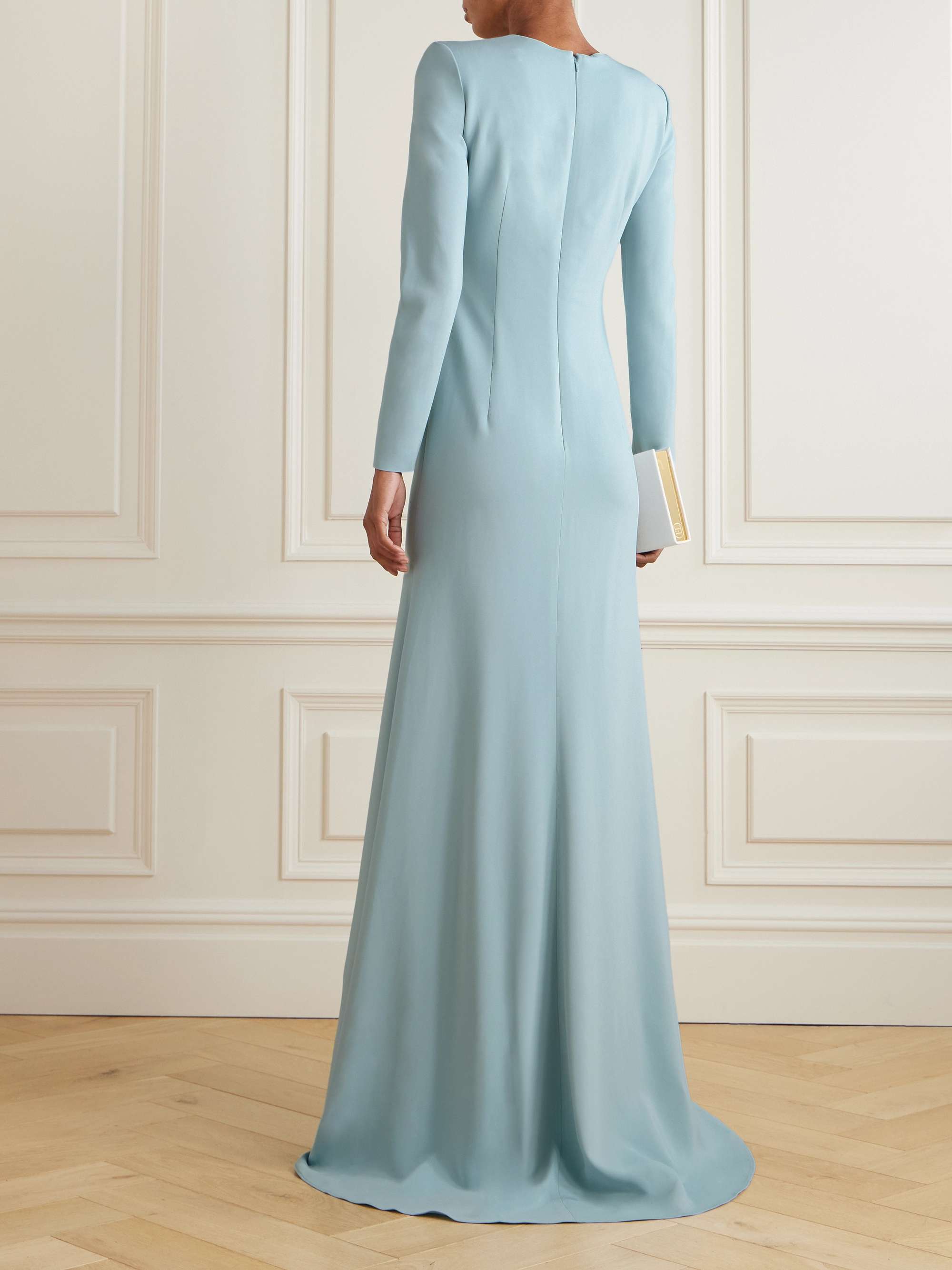 Appliquéd cady gown view