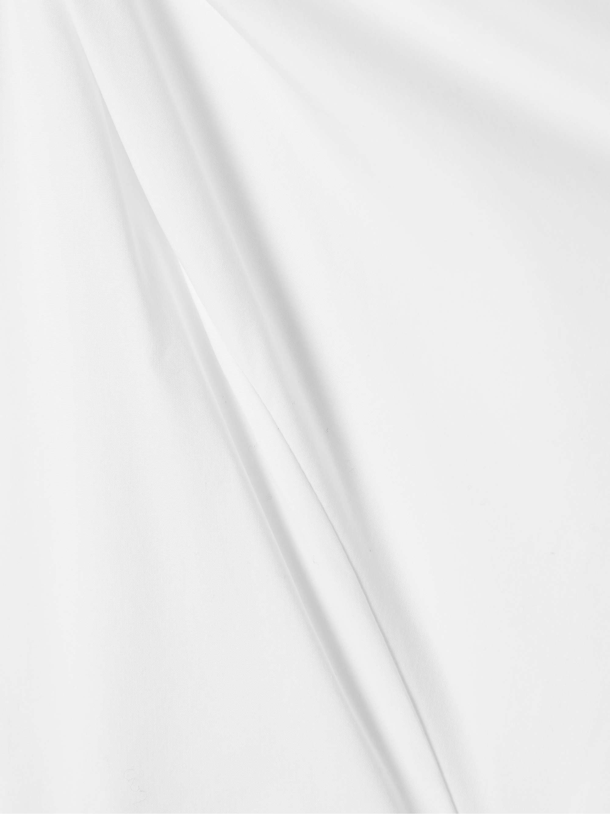 Araceli one-shoulder gathered cotton-blend poplin midi dress view