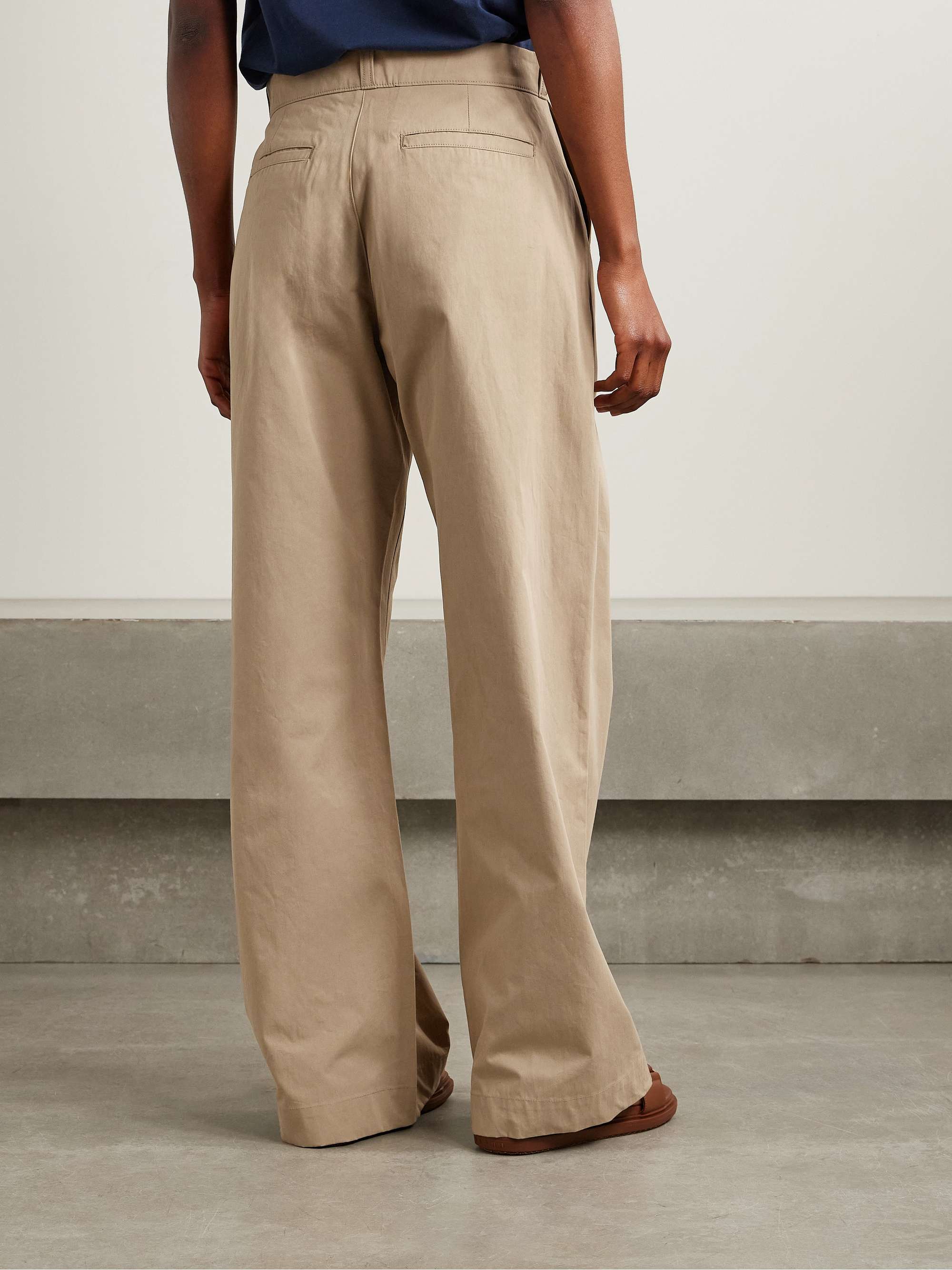 Silvano cotton-twill wide-leg pants view