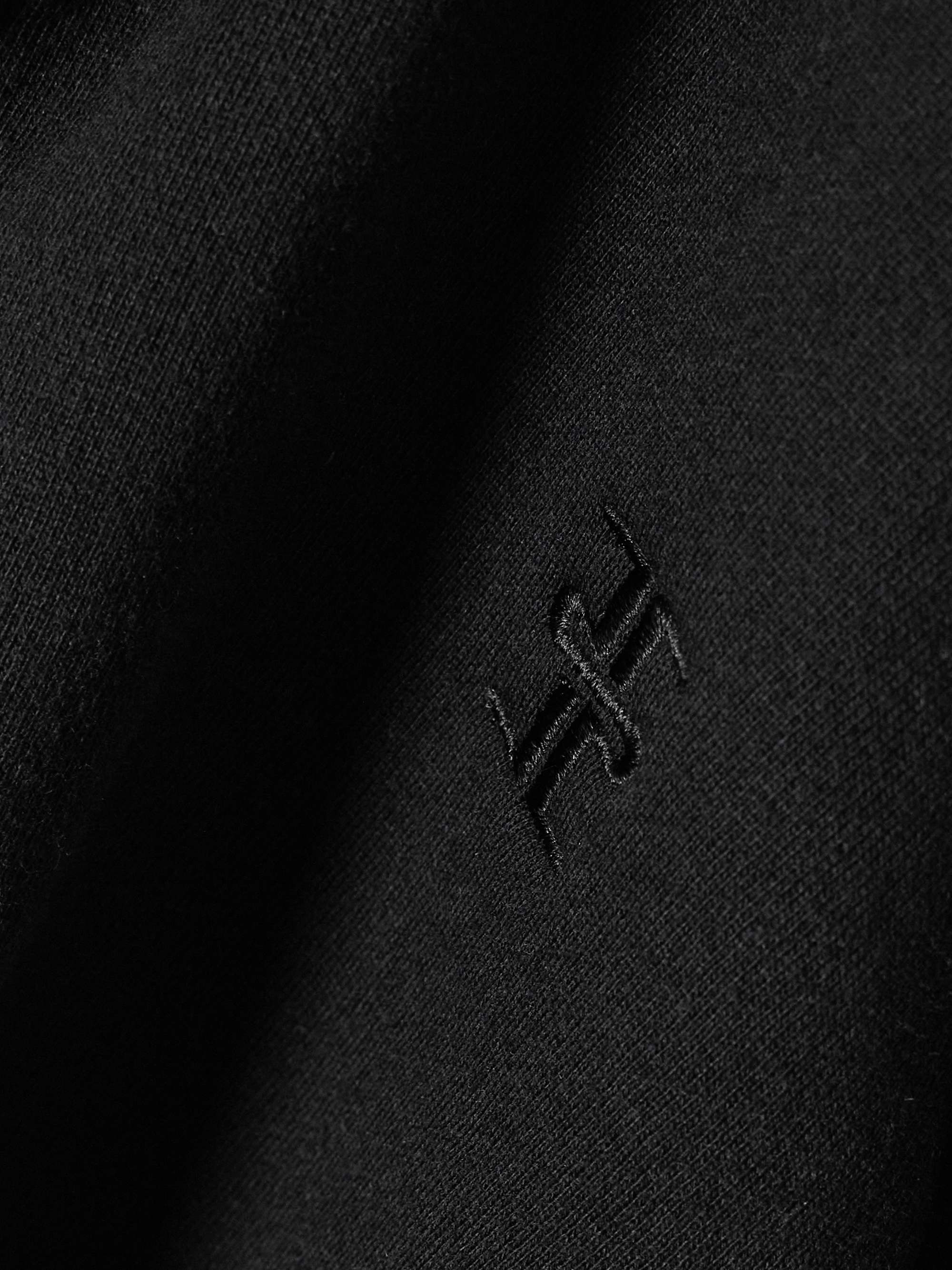 Cropped embroidered cotton and modal-blend jersey sweater view