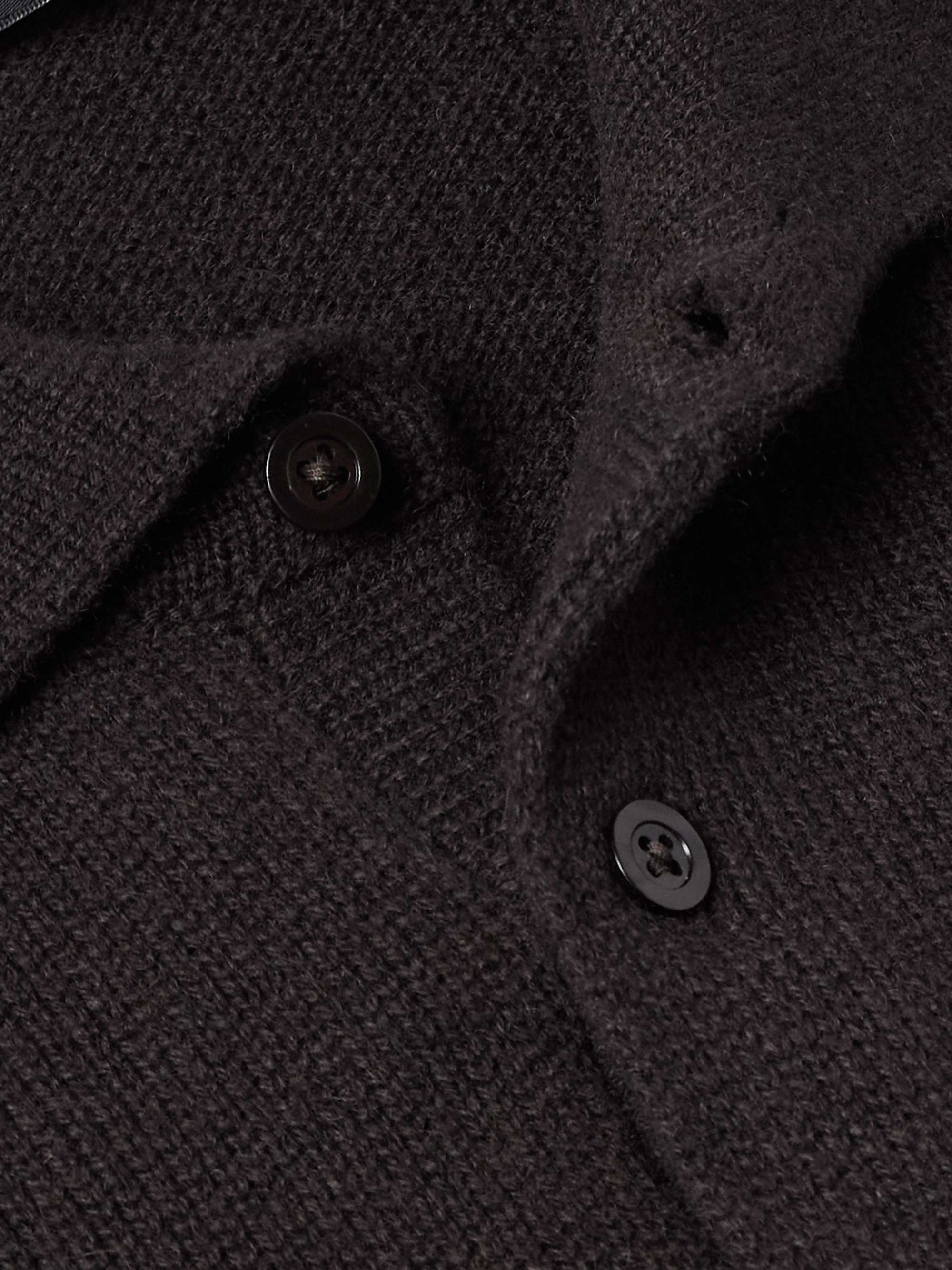 Elo Slim-Fit Cashmere and Silk-Blend Polo Shirt view
