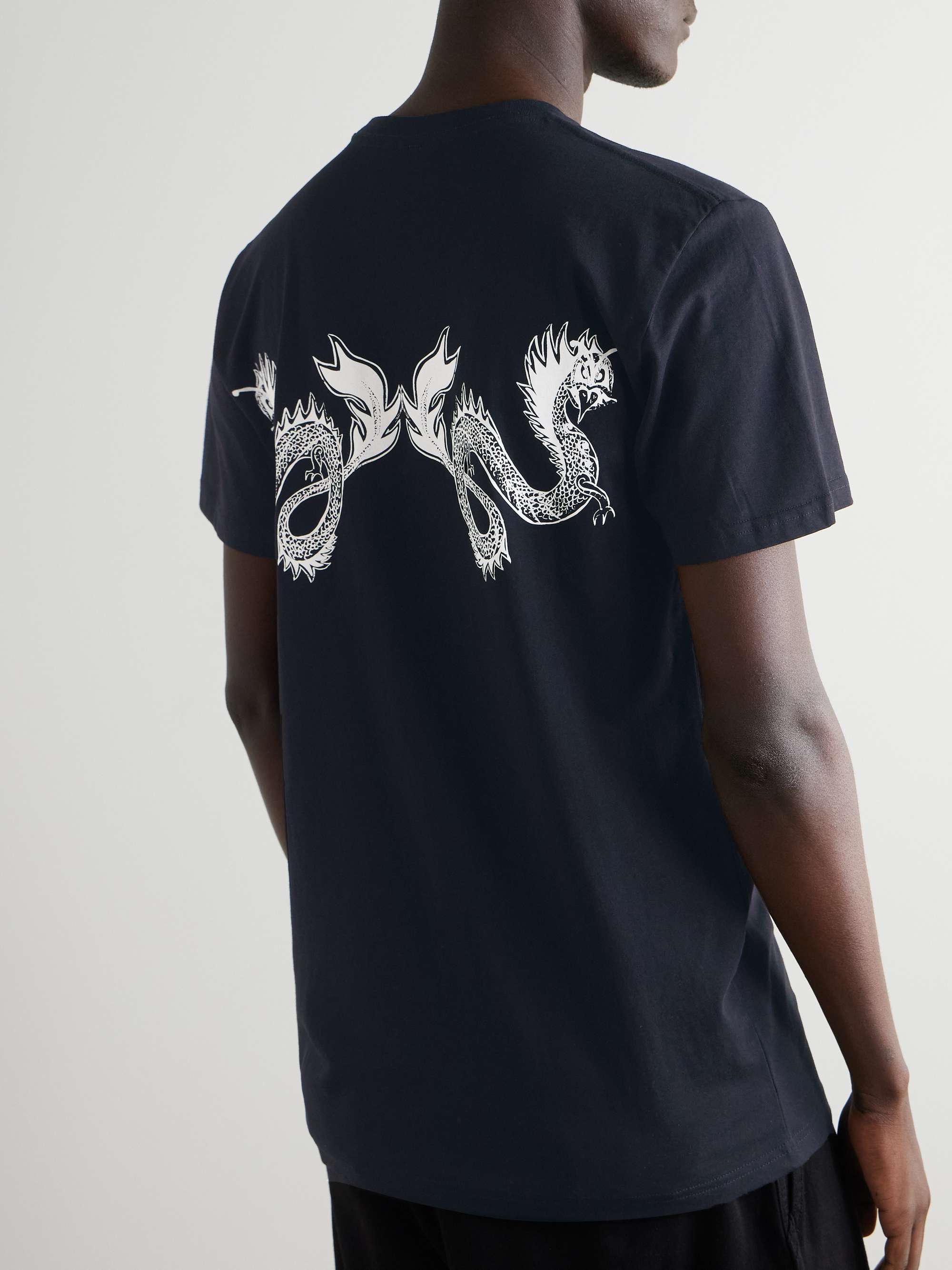 Taniwha Logo-Print Cotton-Jersey T-Shirt view