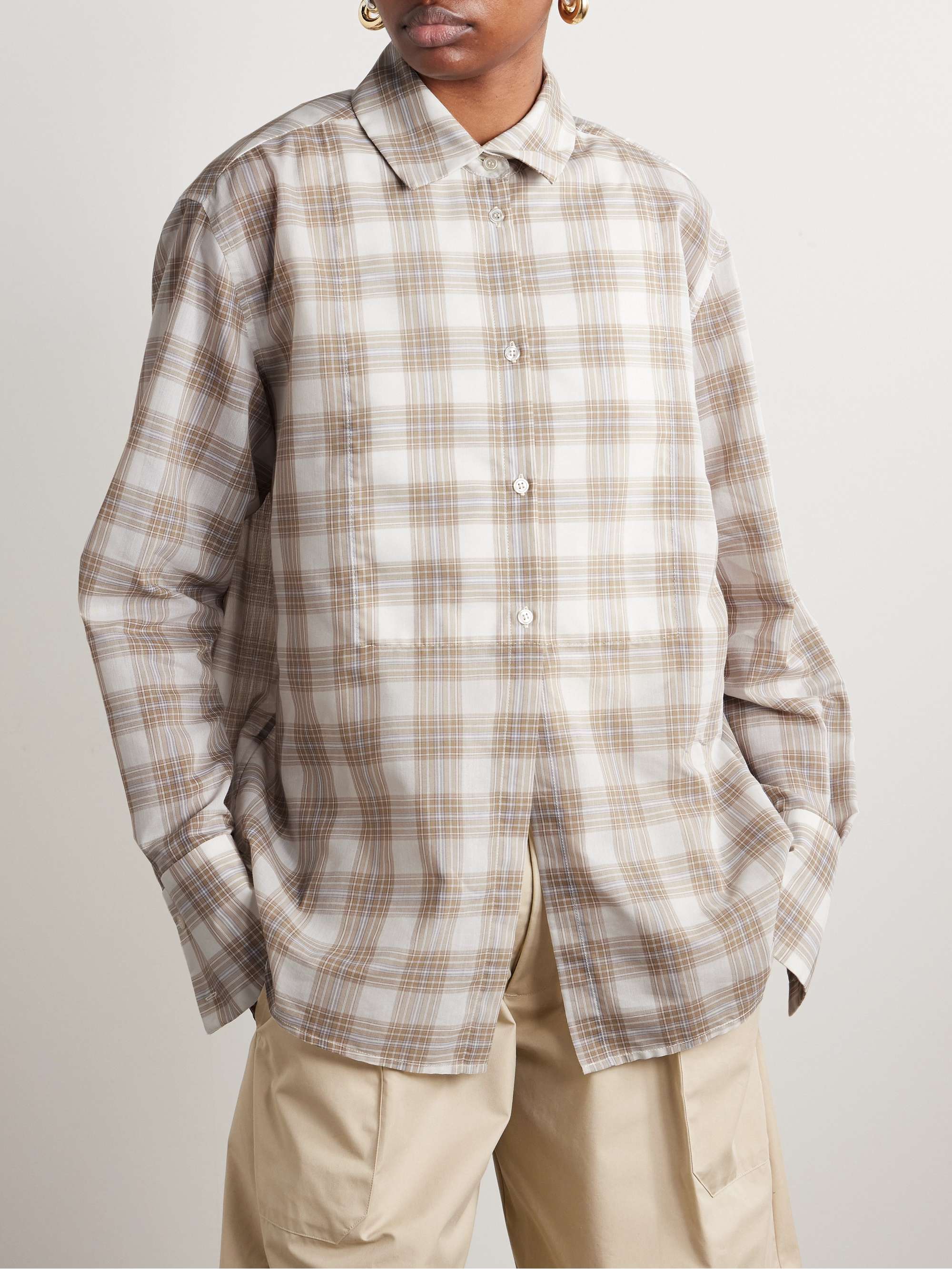 Chloé checked voile shirt view