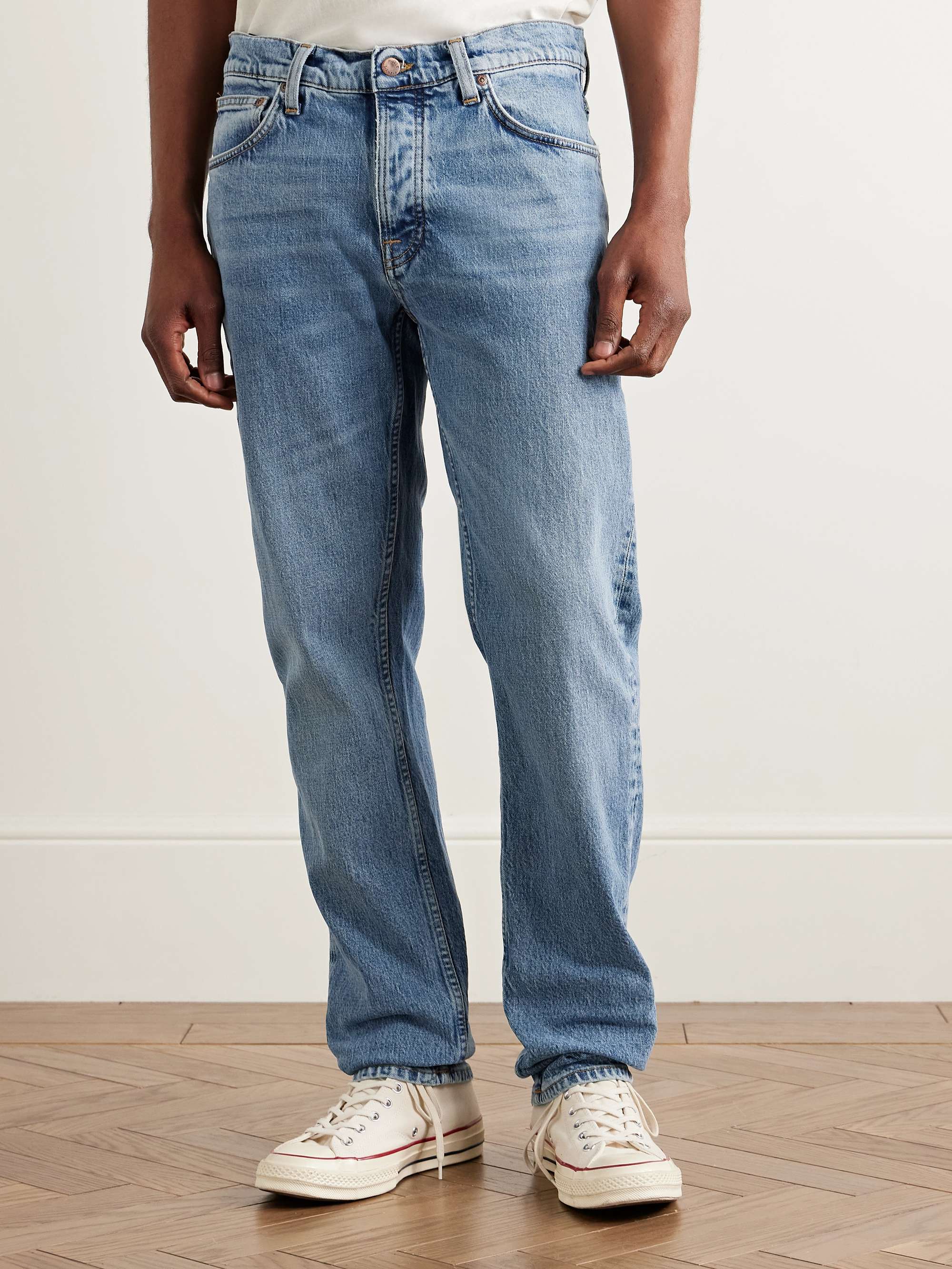 Solid Ollie Slim-Fit Straight-Leg Jeans view