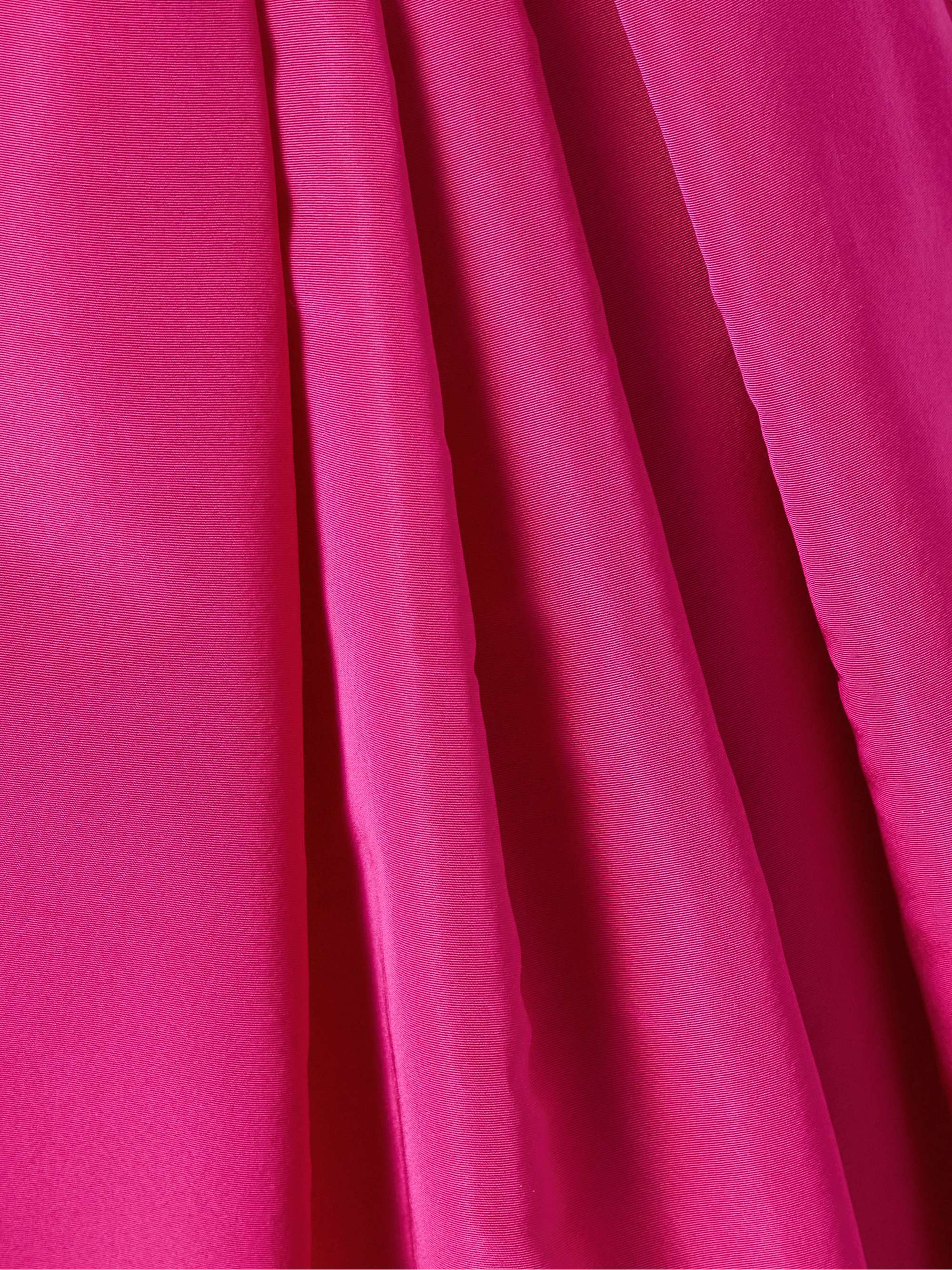 Pleated silk-faille maxi skirt view