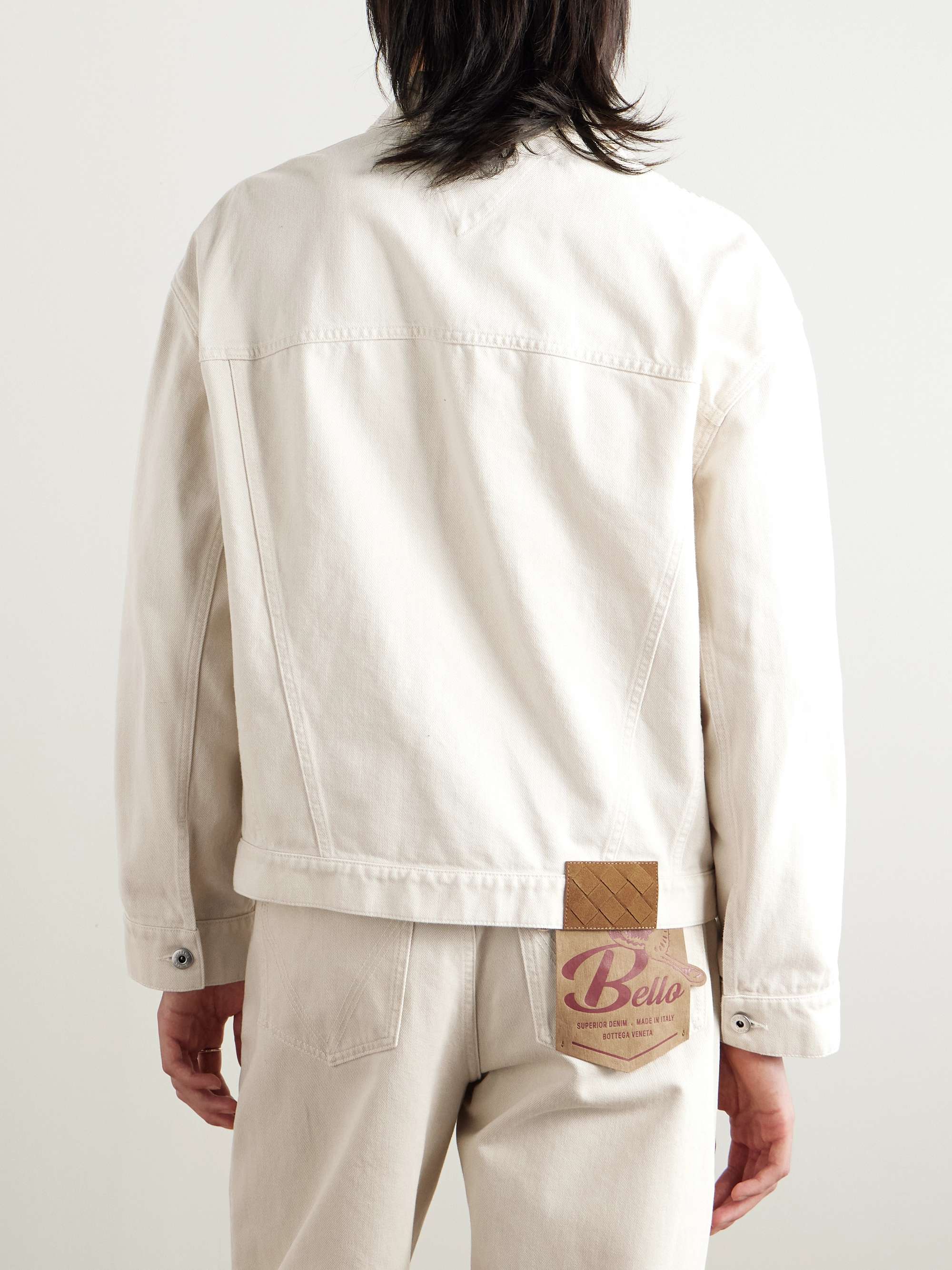 Stone-Washed Denim Jacket view