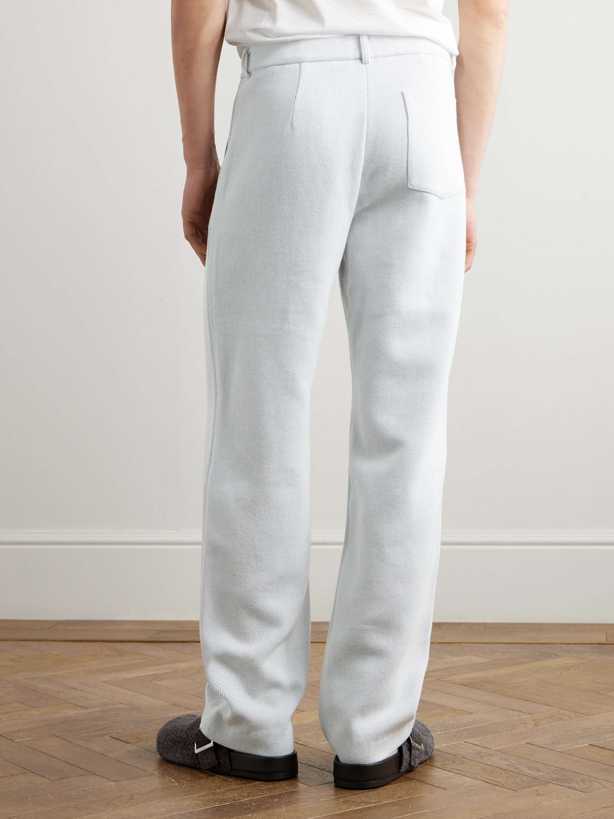 Explorer Straight-Leg Cashmere and Cotton-Blend Twill Trousers view
