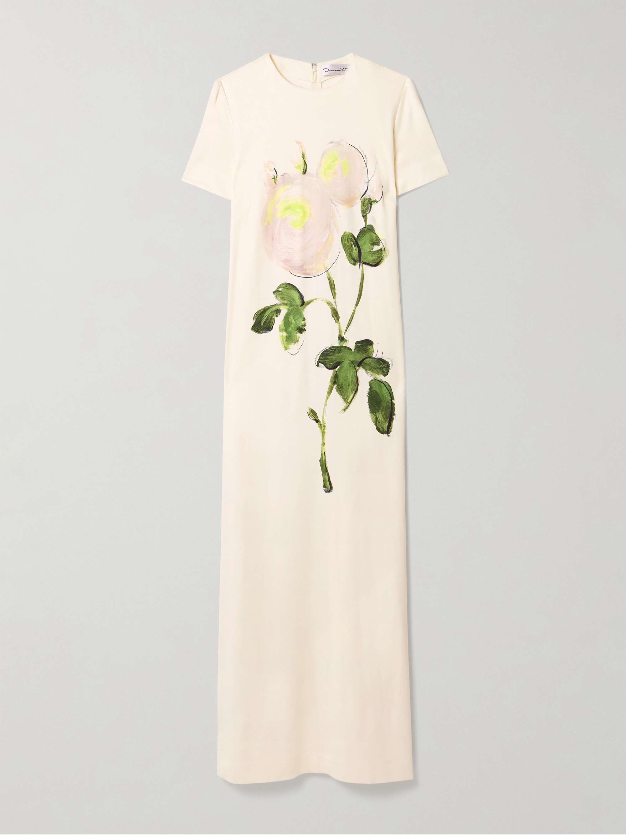 Floral-print stretch-jersey maxi dress view