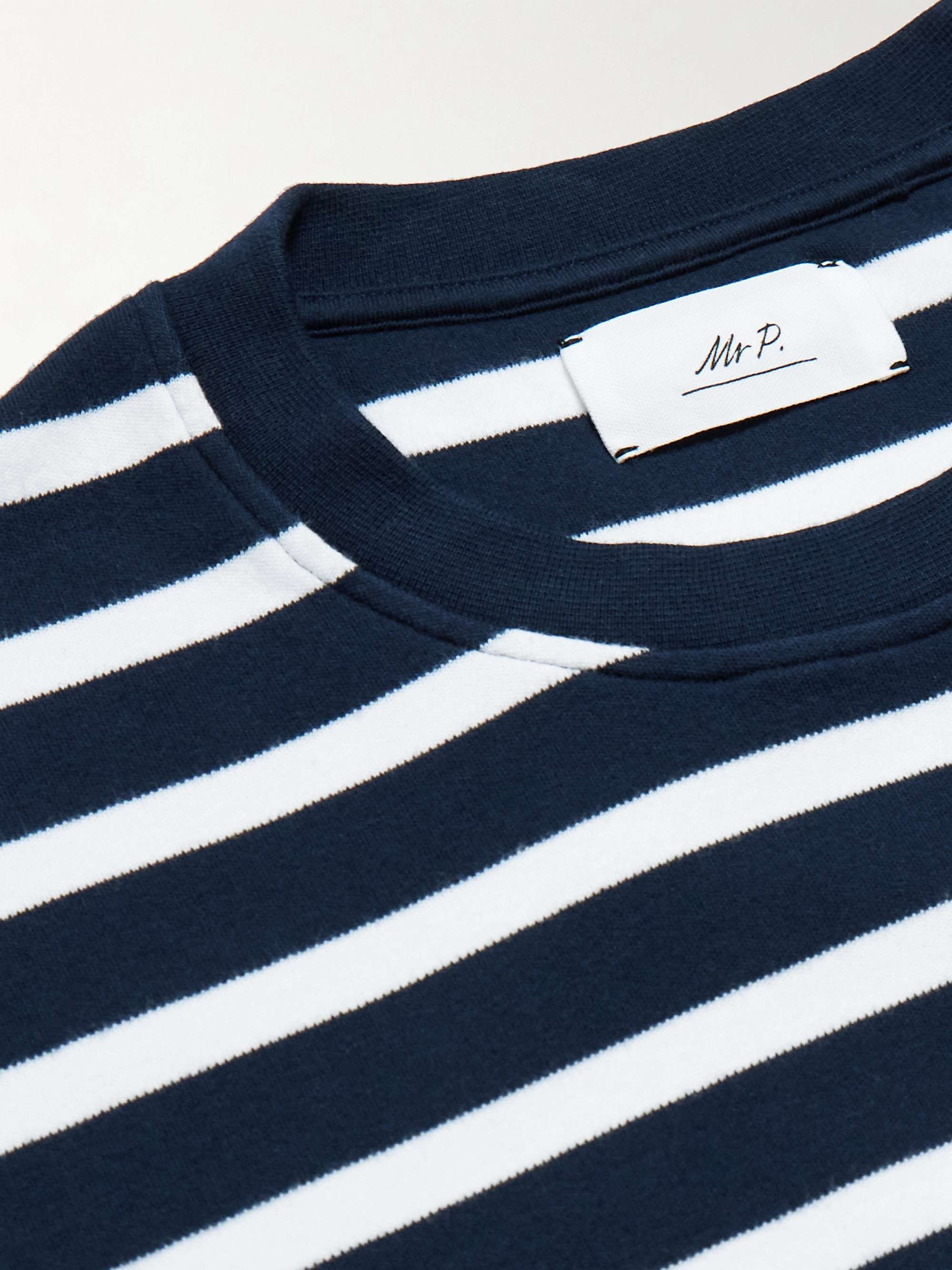 Striped Organic Cotton-Jersey T-Shirt view