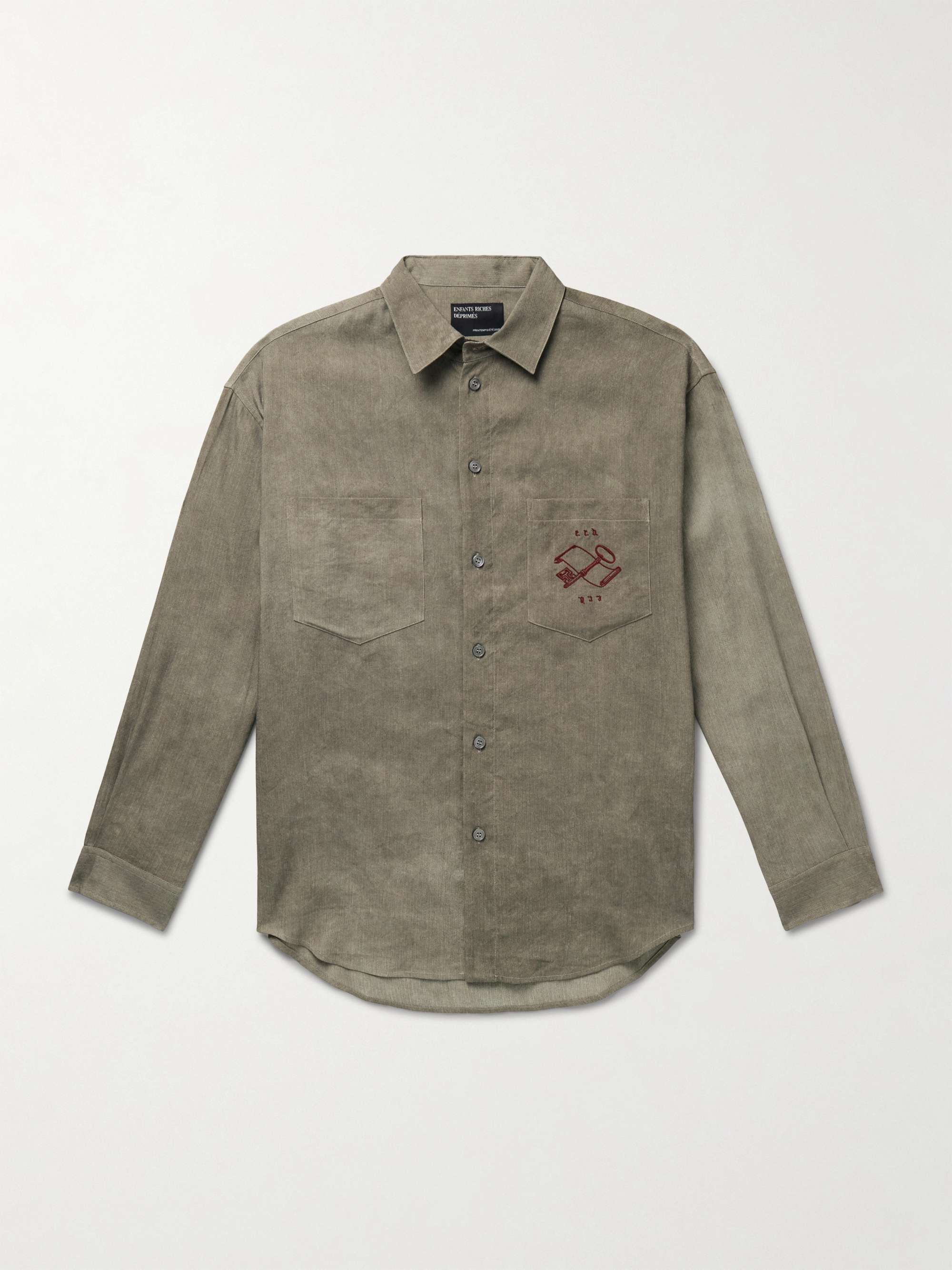 Artist Embroidered Woven Shirt view