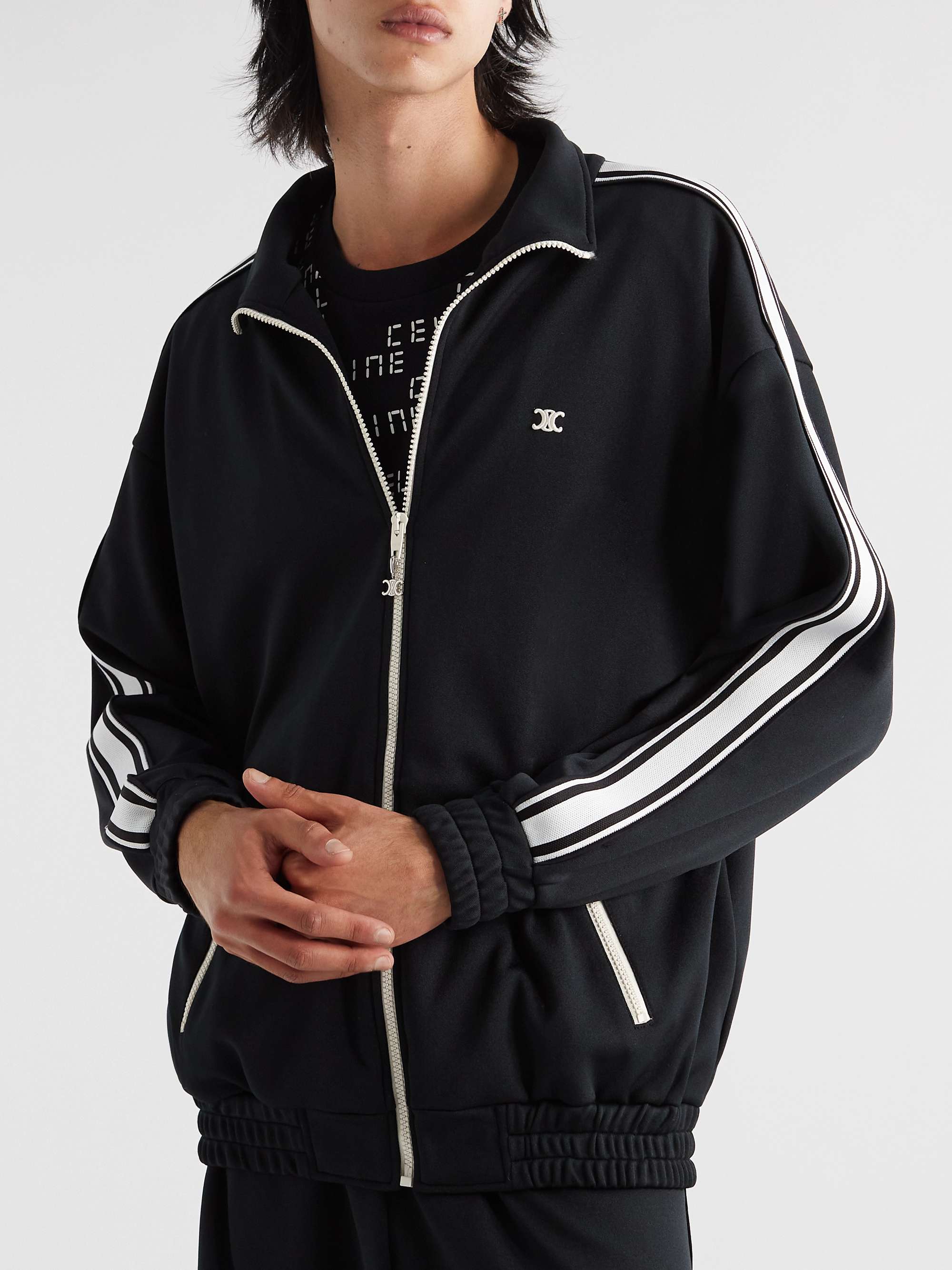 Striped Jersey Track Jacket view