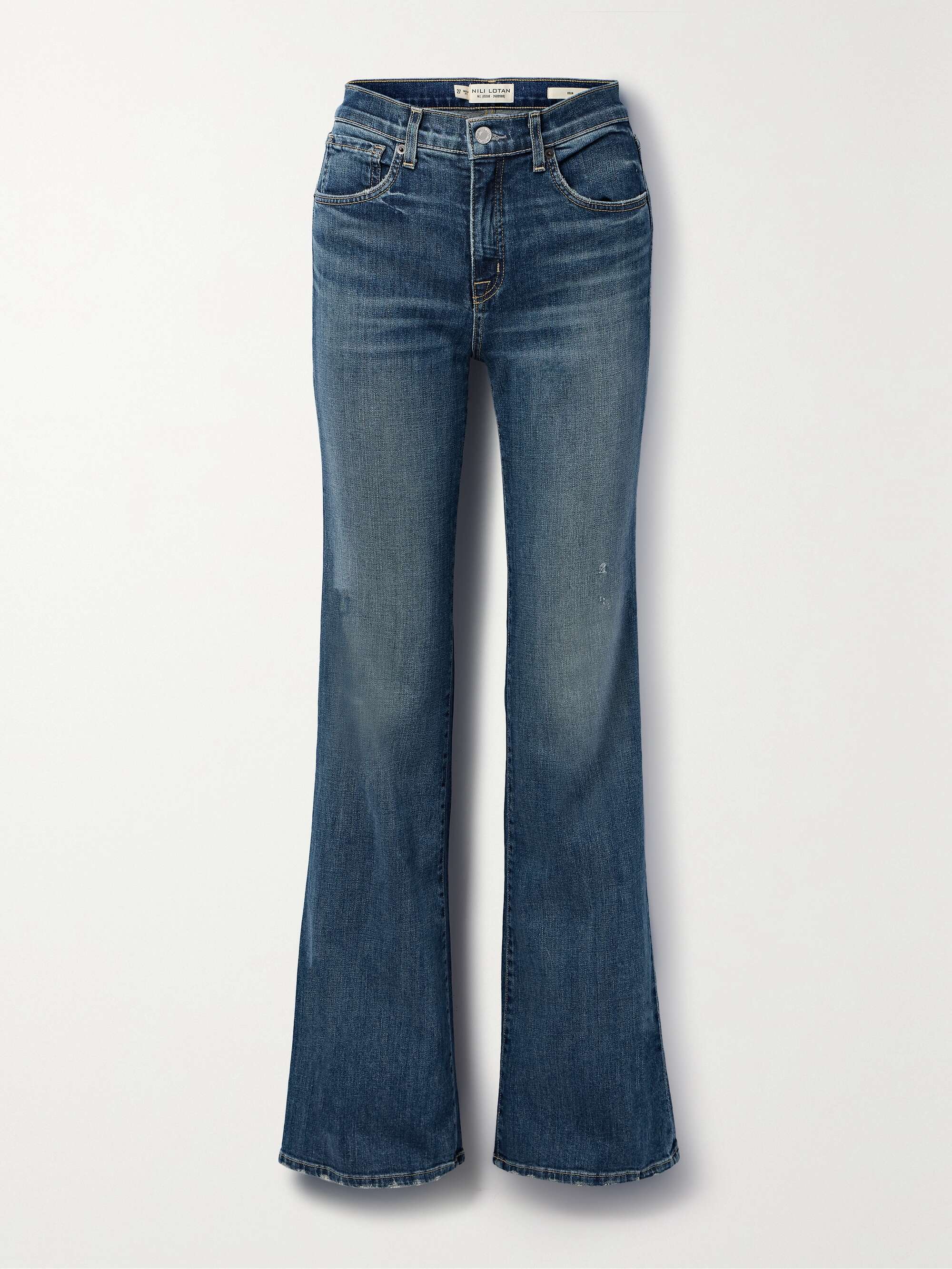Celia high-rise straight-leg jeans view
