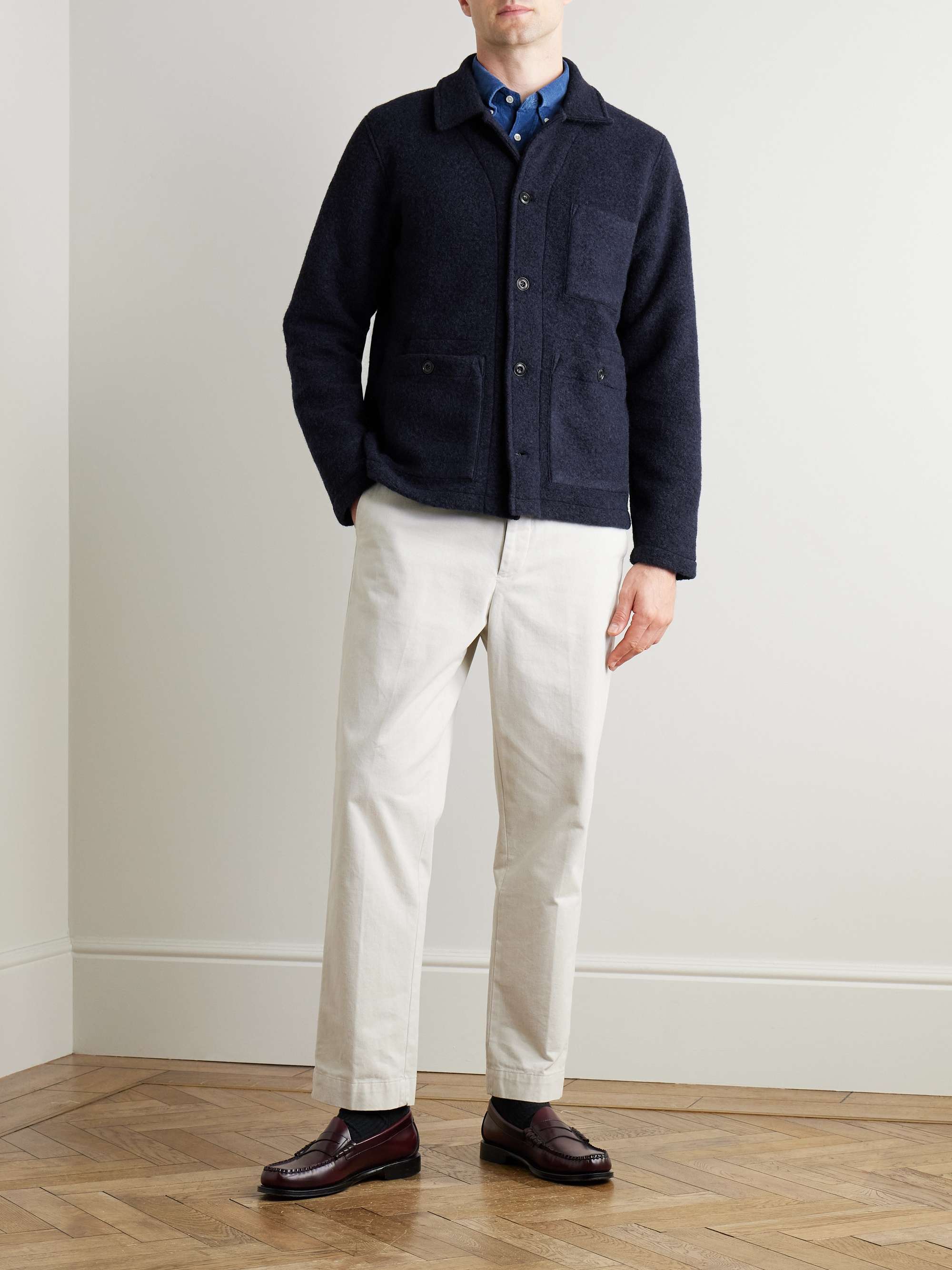 Service Wool-Blend Fleece Chore Jacket view