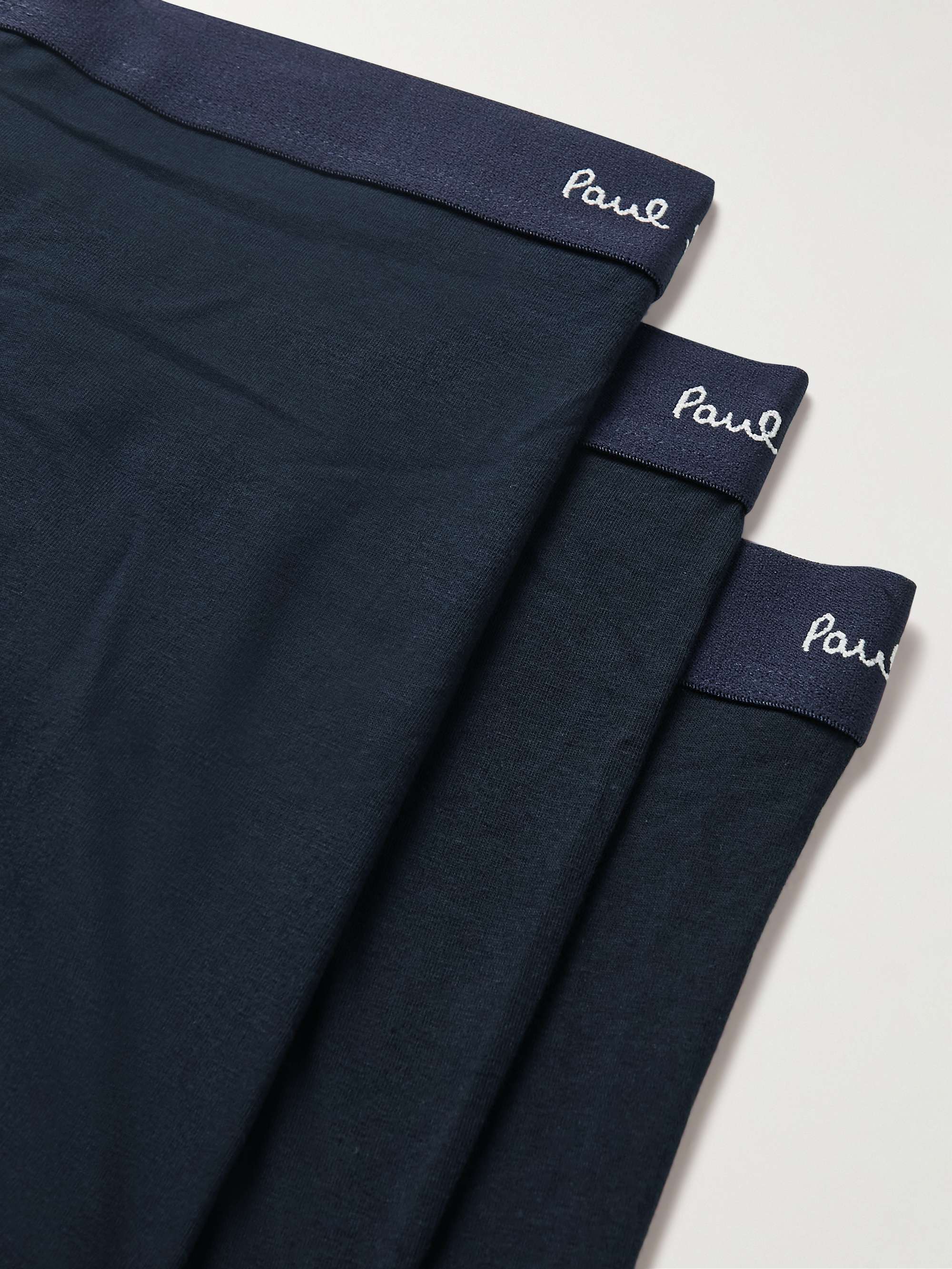 Three-Pack Stretch Organic Cotton Boxer Briefs view